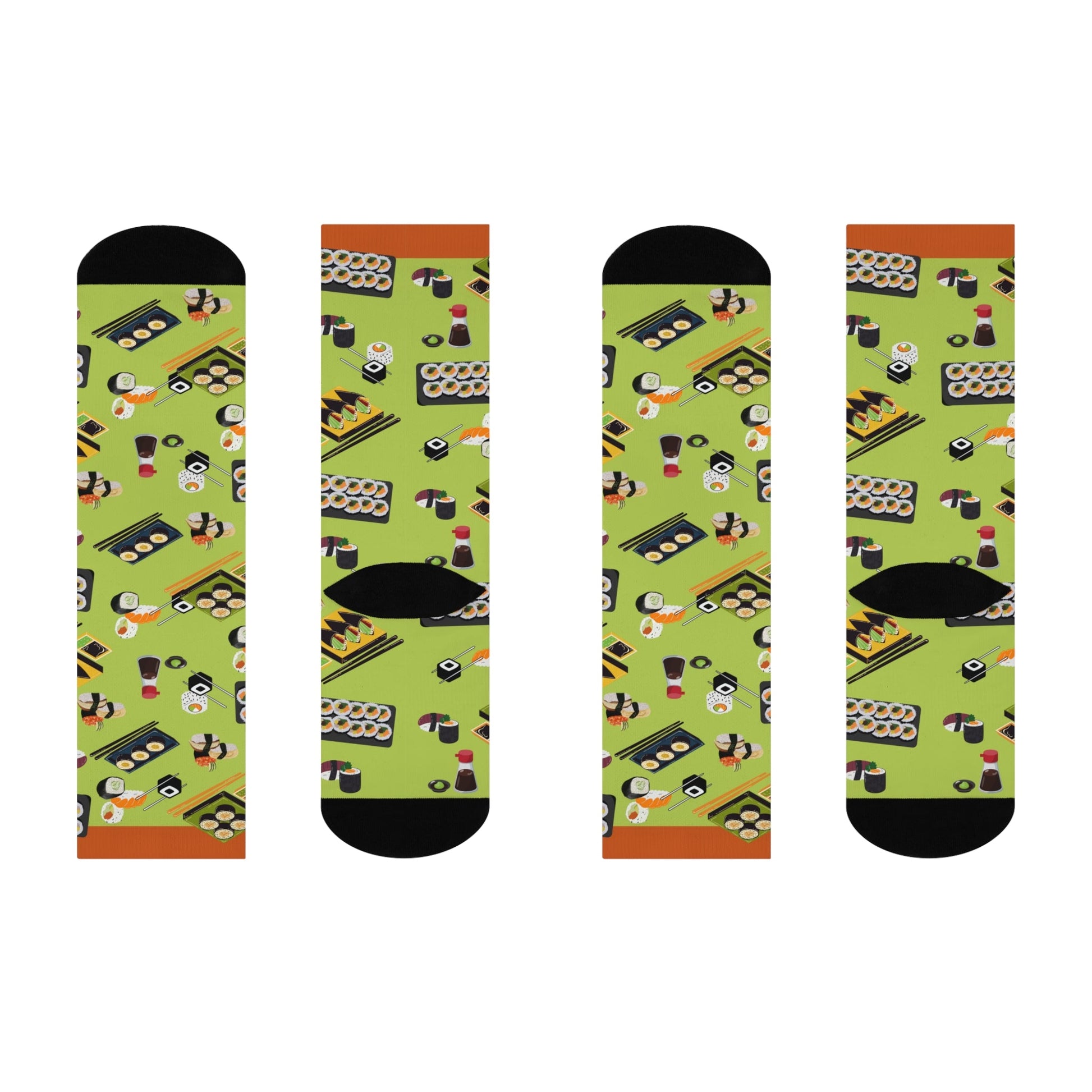 Sushi Socks Roe Unisex Adult Stretchy Mid Calf Original Atlas Wanderlust