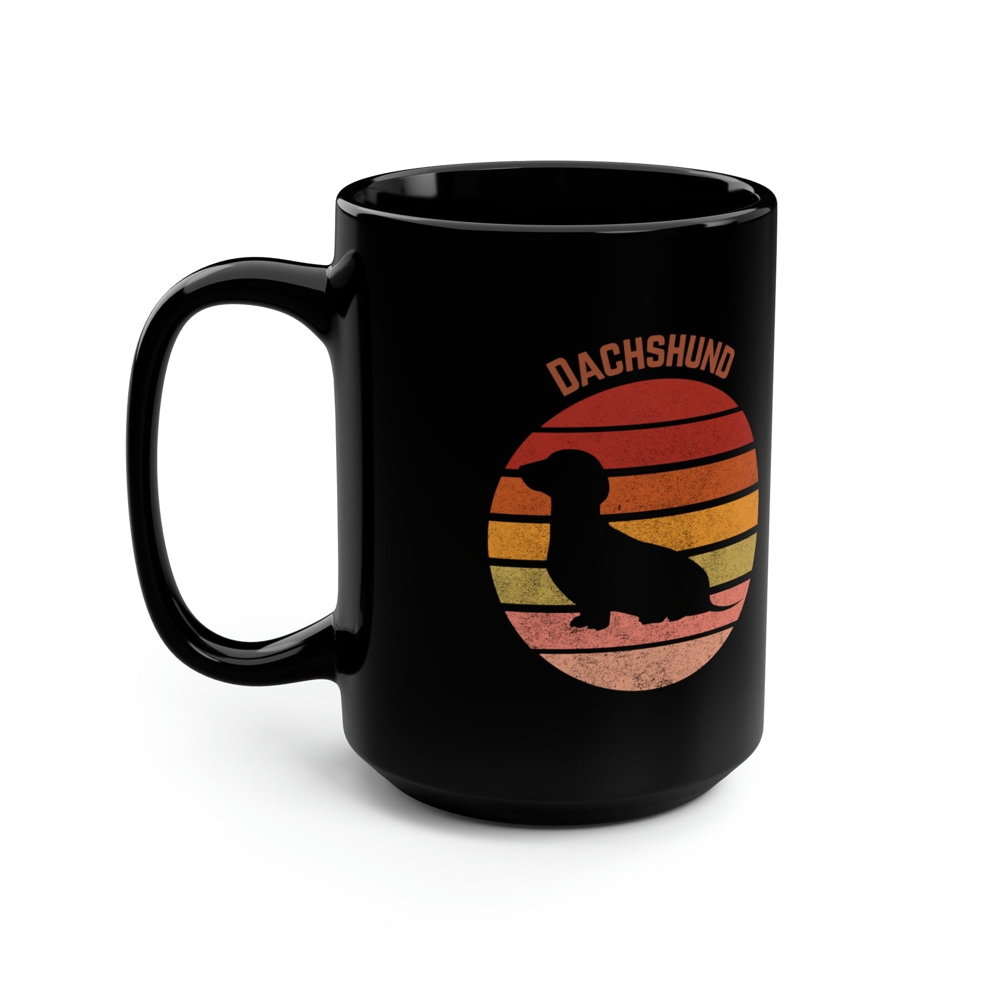 Dachshund Mug, Retro Atlas Wanderlust