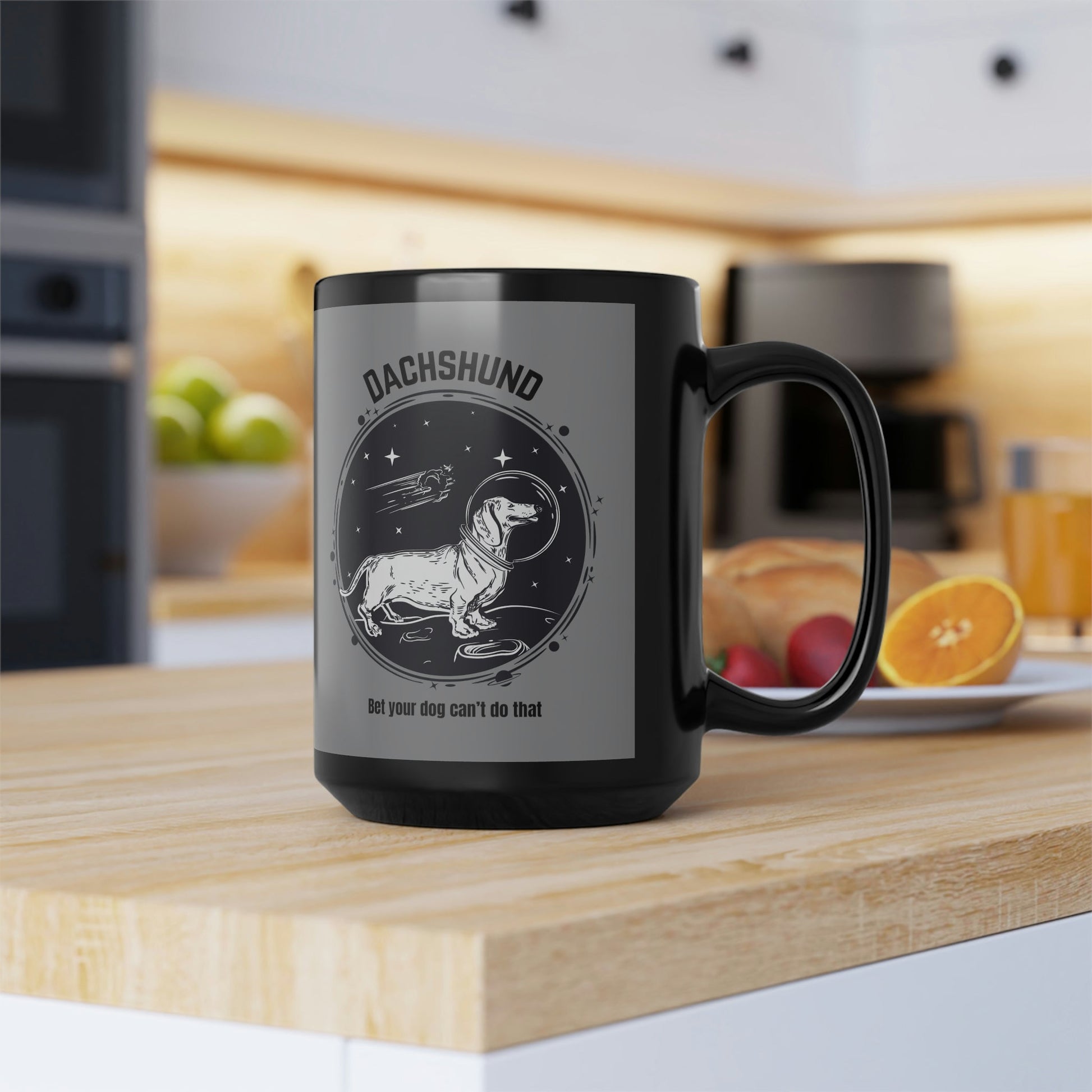 Dachshund Mug, Space Atlas Wanderlust