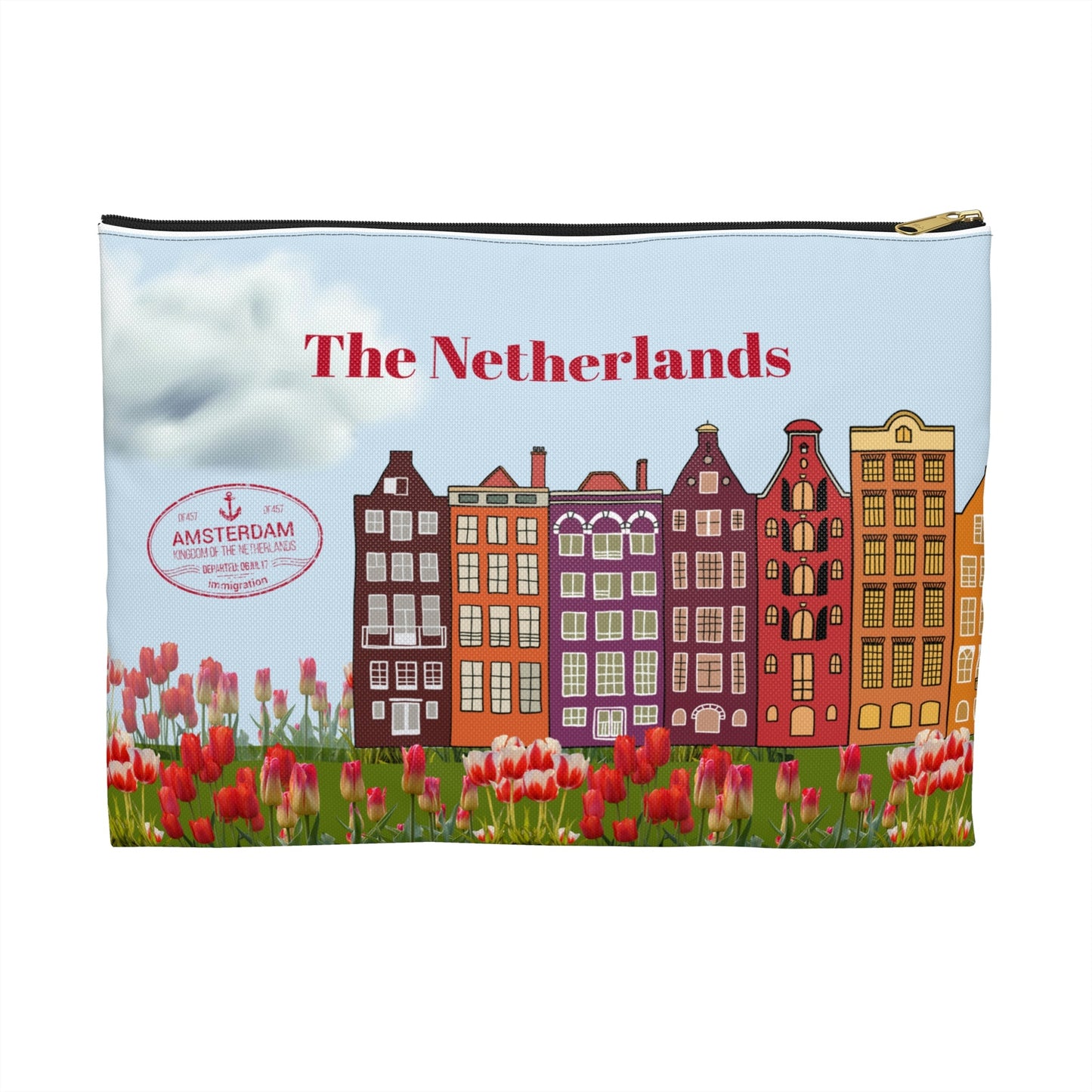 The Netherlands Accessory Pouch, Windmill Bag Atlas Wanderlust