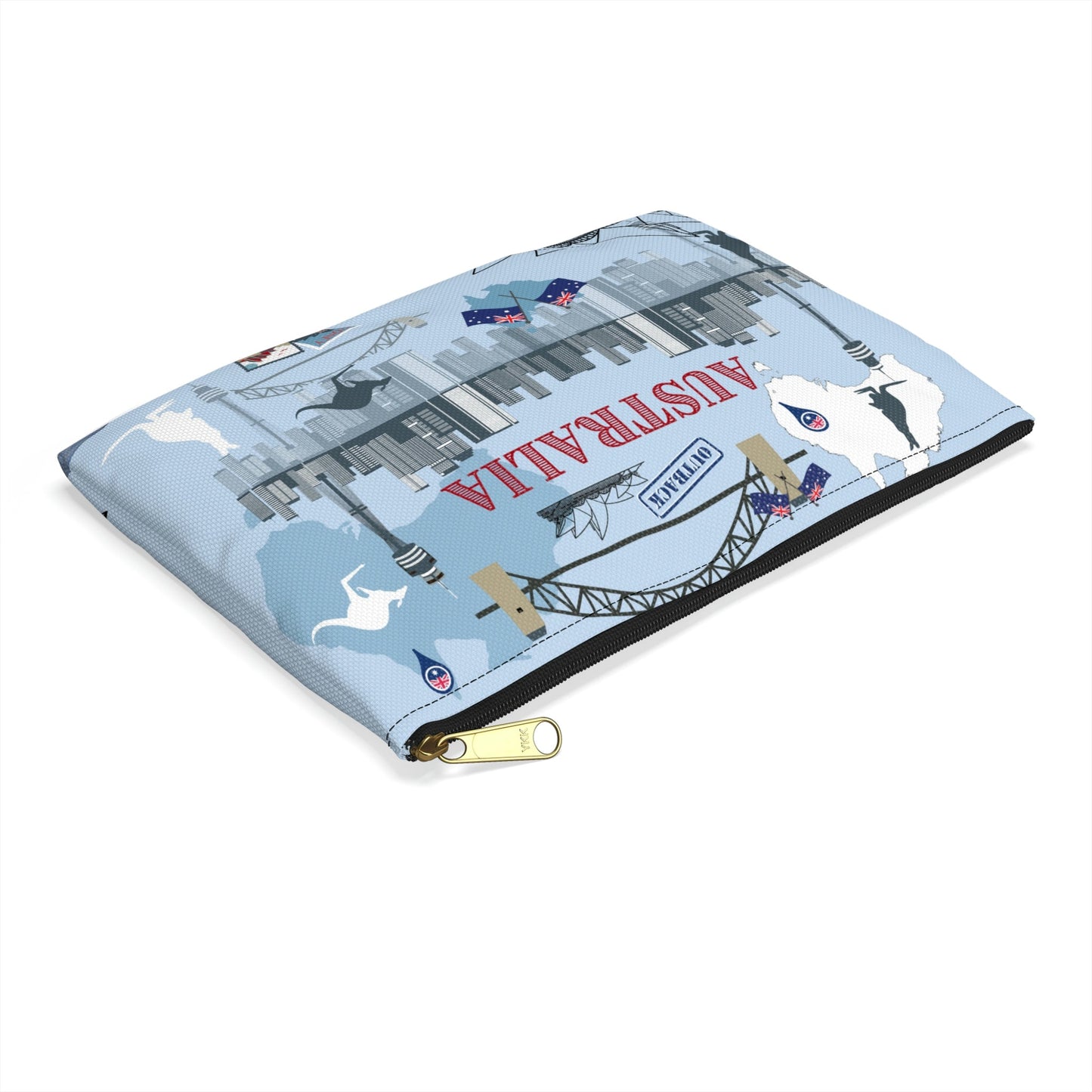 Australia Accessory Pouch, Down Under Bag Atlas Wanderlust