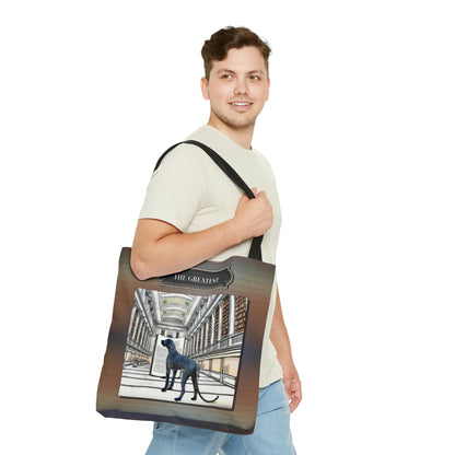 Great Dane Tote Bag, Modern Atlas Wanderlust