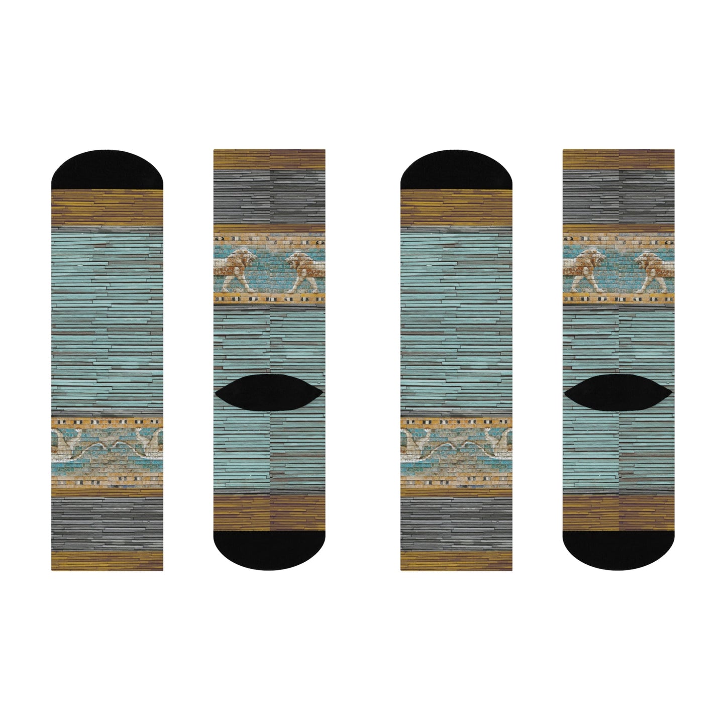 Lion Socks Antiquity Unisex Adult Stretchy Mid Calf Original Atlas Wanderlust