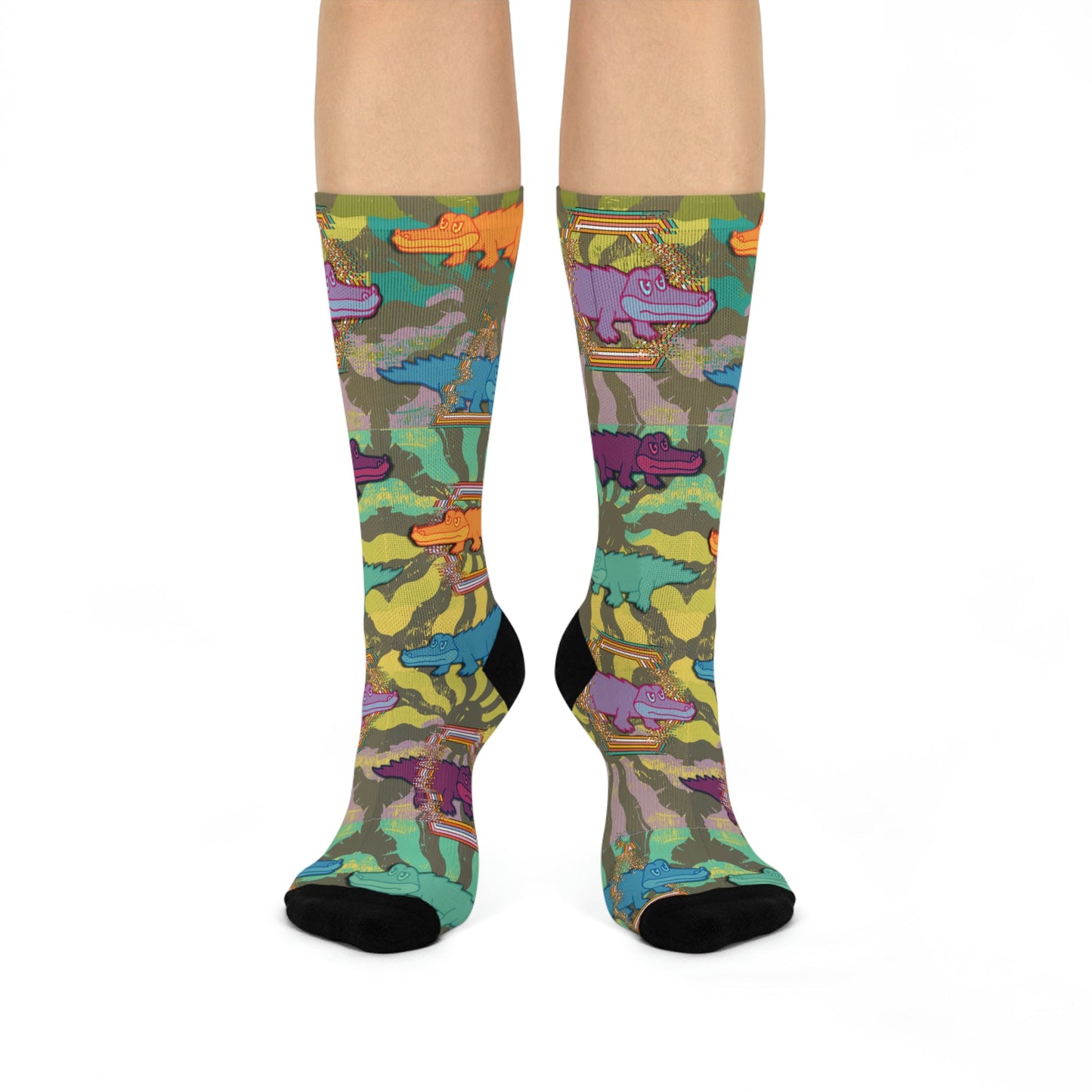 King Gizzard & the Lizard Wizard Psychedelic Socks 2 Unisex Adult Stretchy Mid Calf Original Atlas Wanderlust