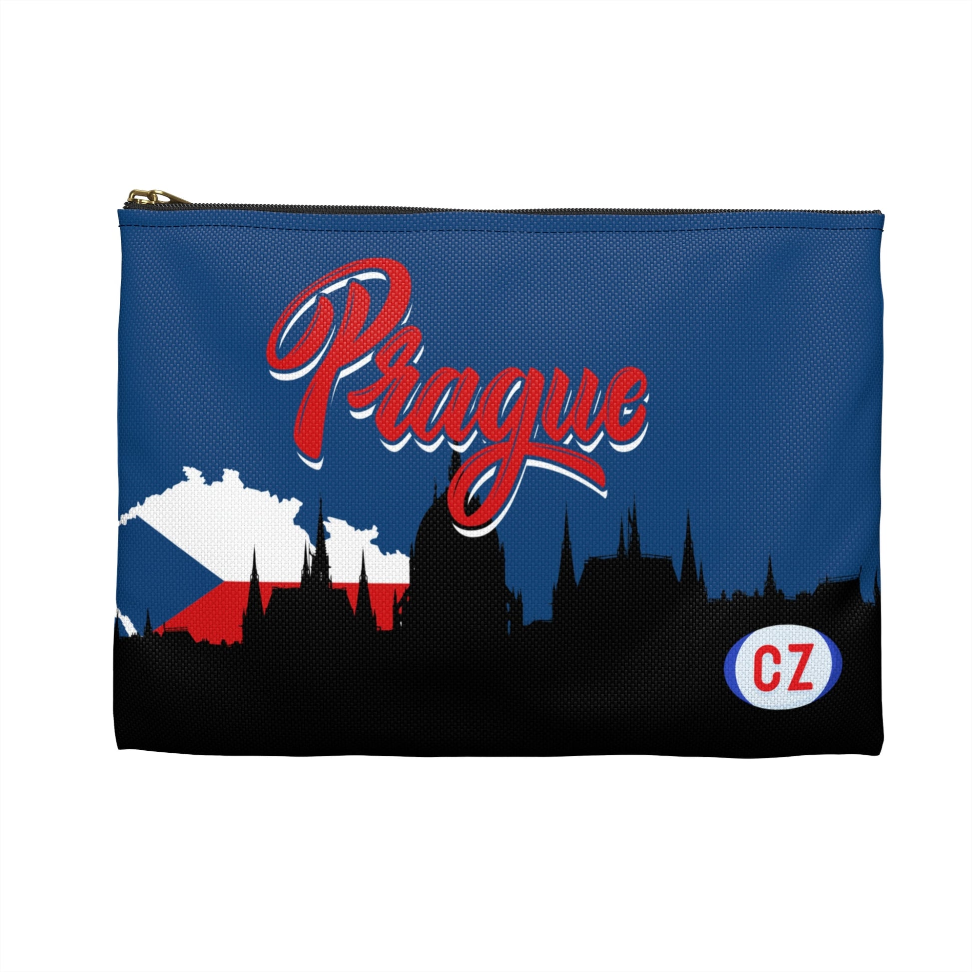 Prague, Czech Republic Accessory Pouch Czechia Bag Atlas Wanderlust