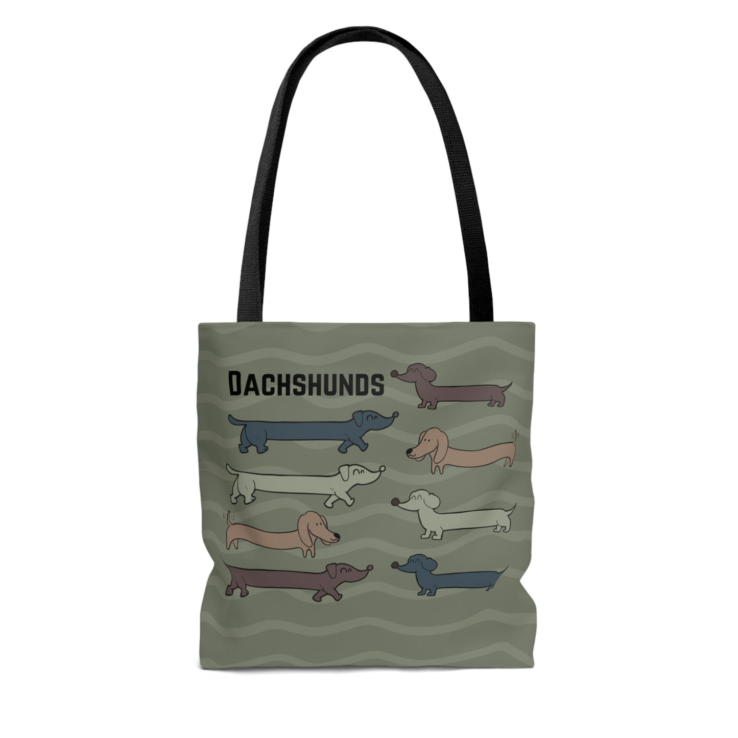 Dachshund Tote, Houndogs Atlas Wanderlust