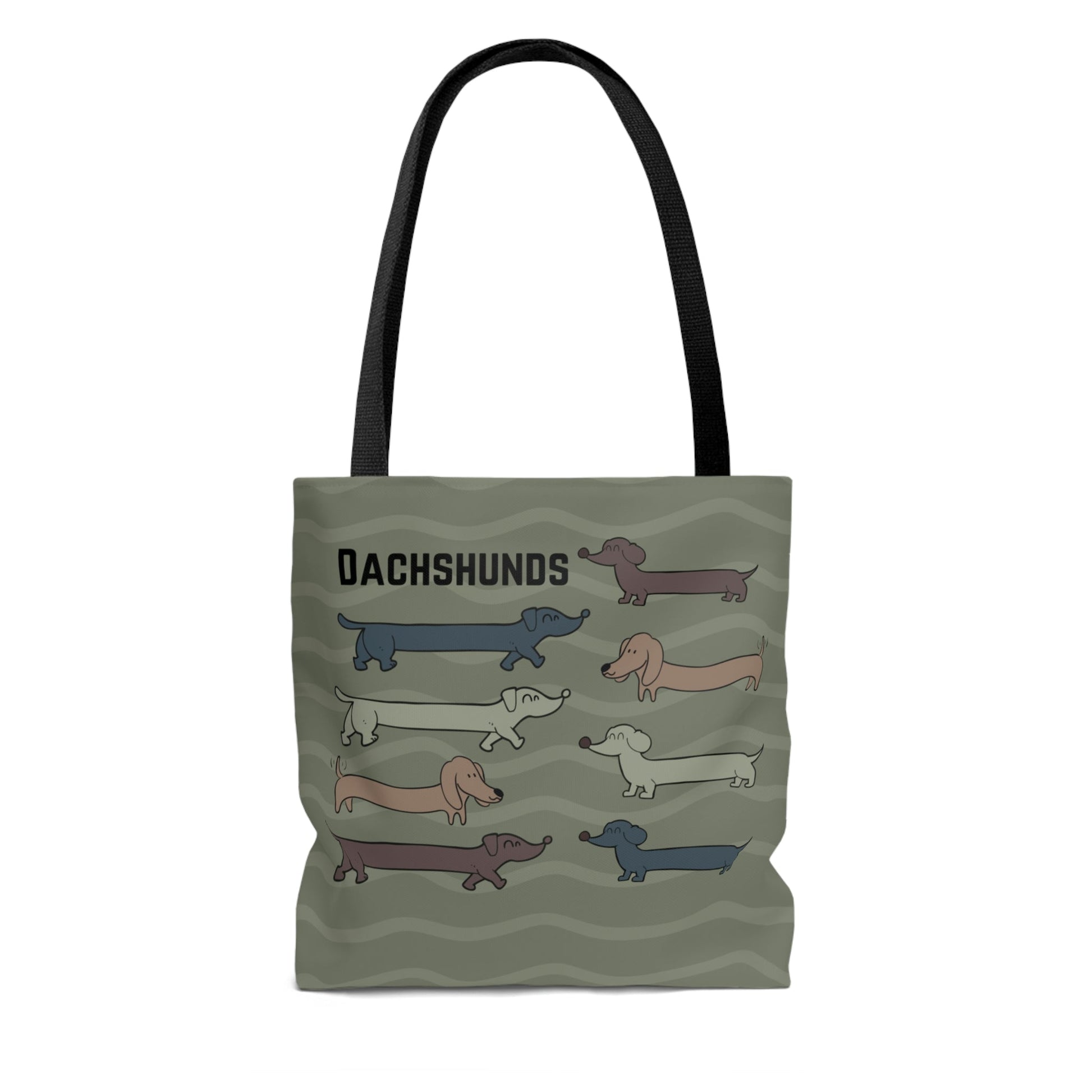 Dachshund Tote, Houndogs Atlas Wanderlust