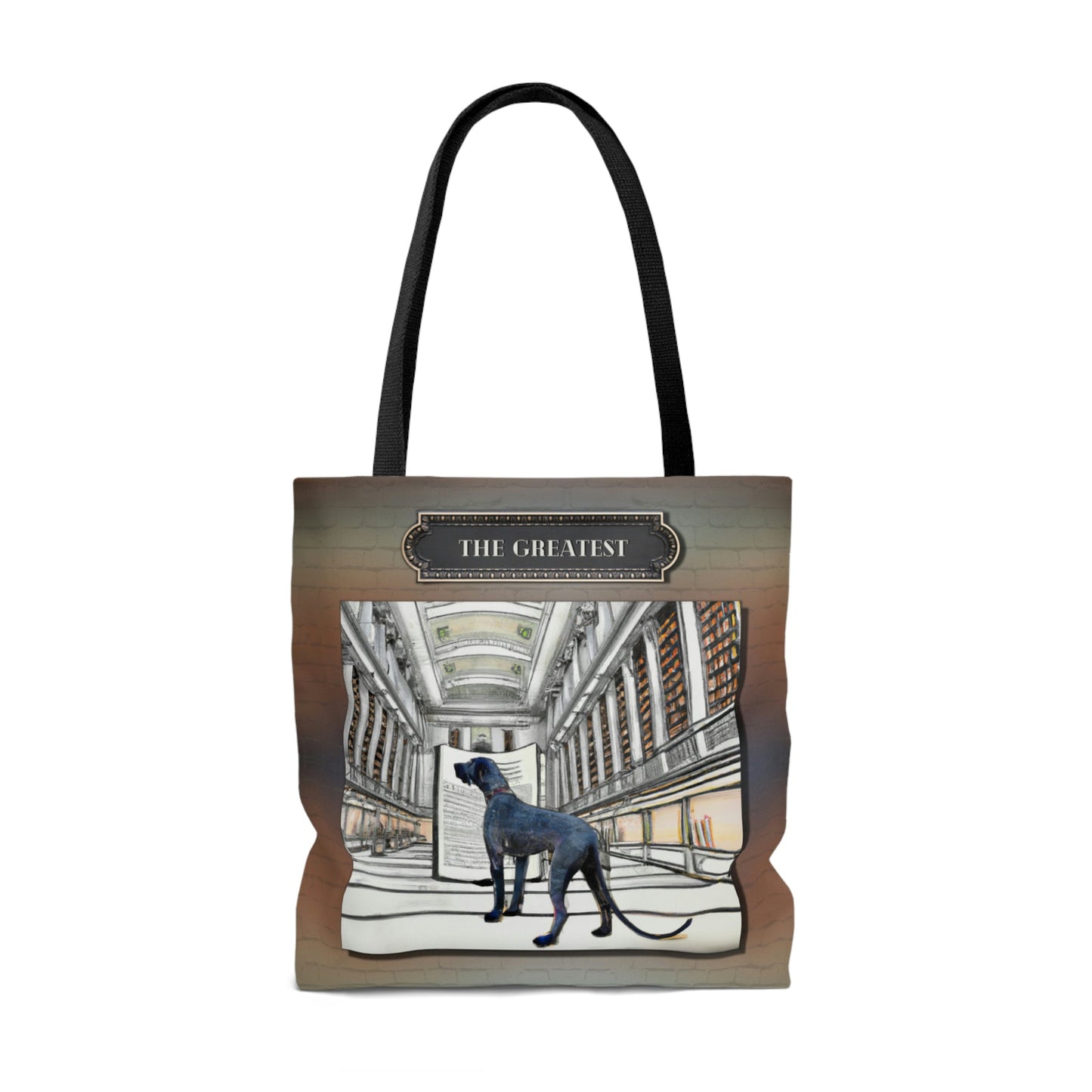 Great Dane Tote Bag, Modern Atlas Wanderlust