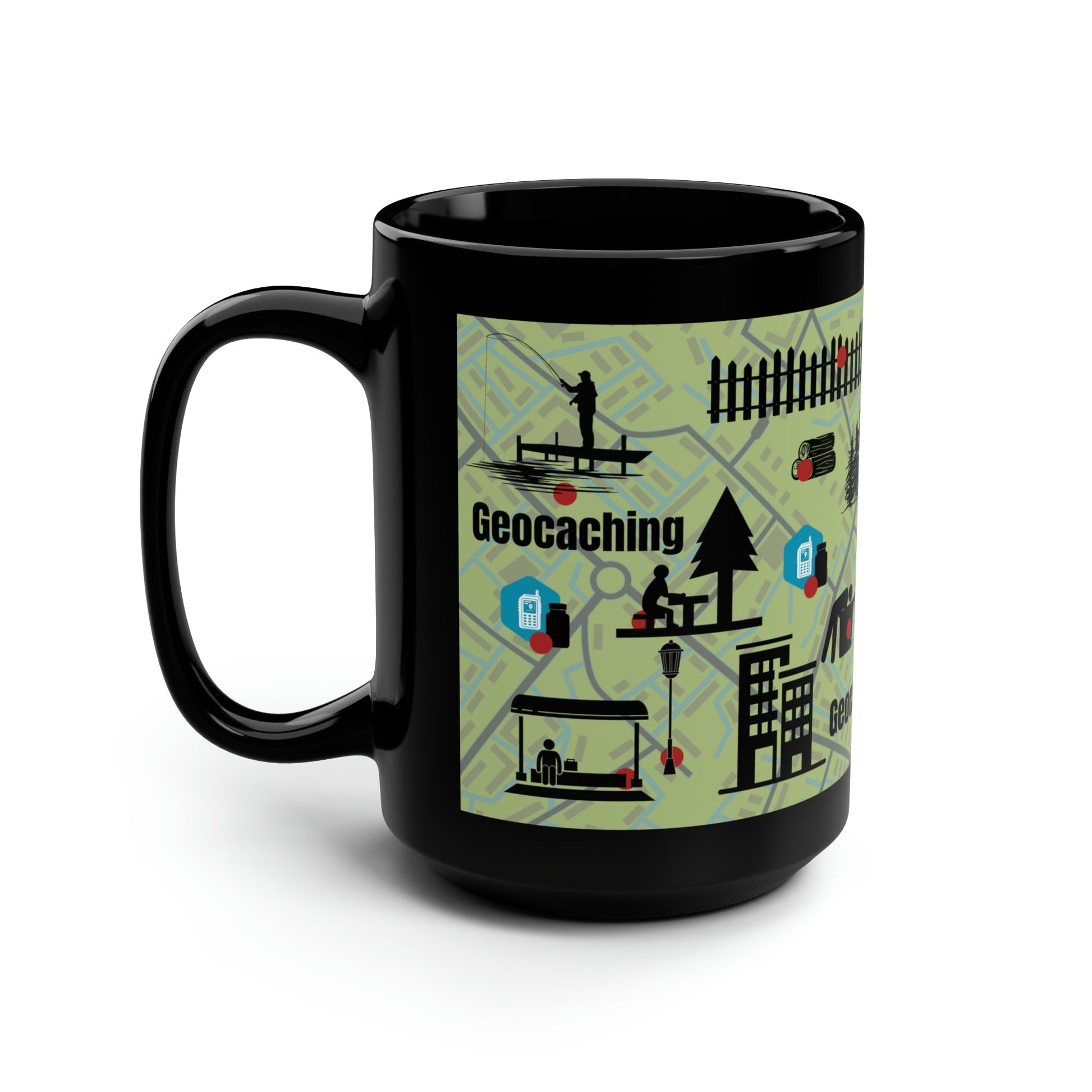 Geocaching Mug Atlas Wanderlust