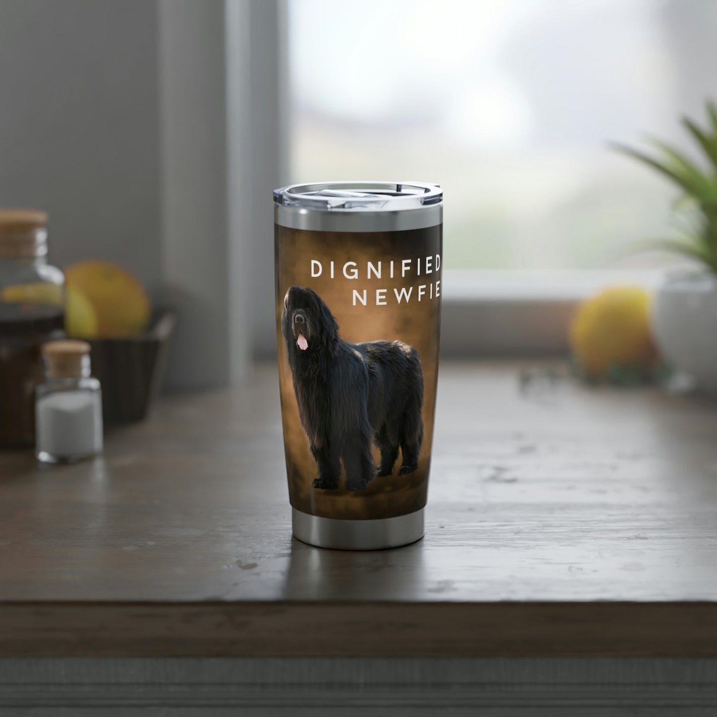 Newfoundland Tumbler, Dignified, 20 oz Stainless Steel Atlas Wanderlust
