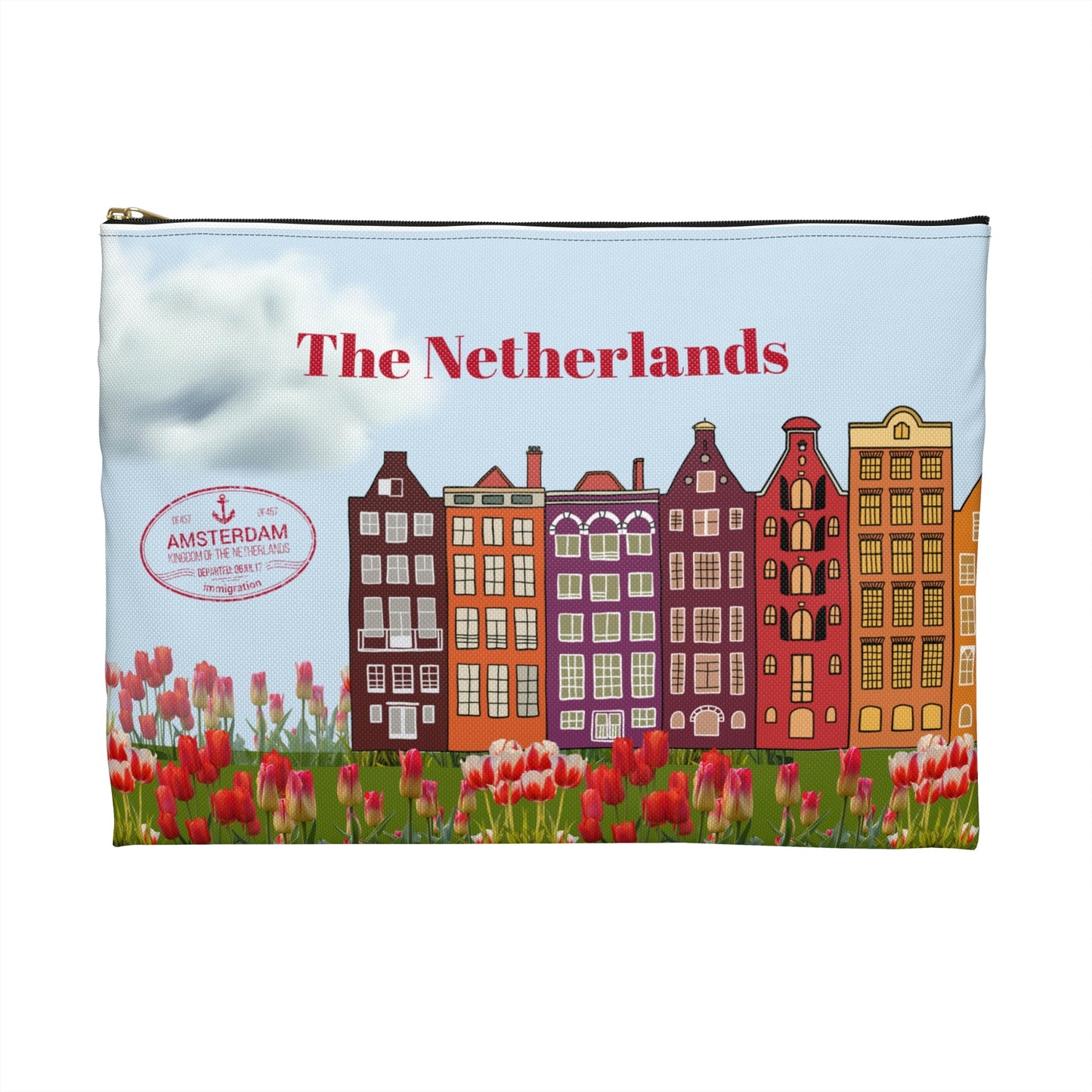 The Netherlands Accessory Pouch, Windmill Bag Atlas Wanderlust