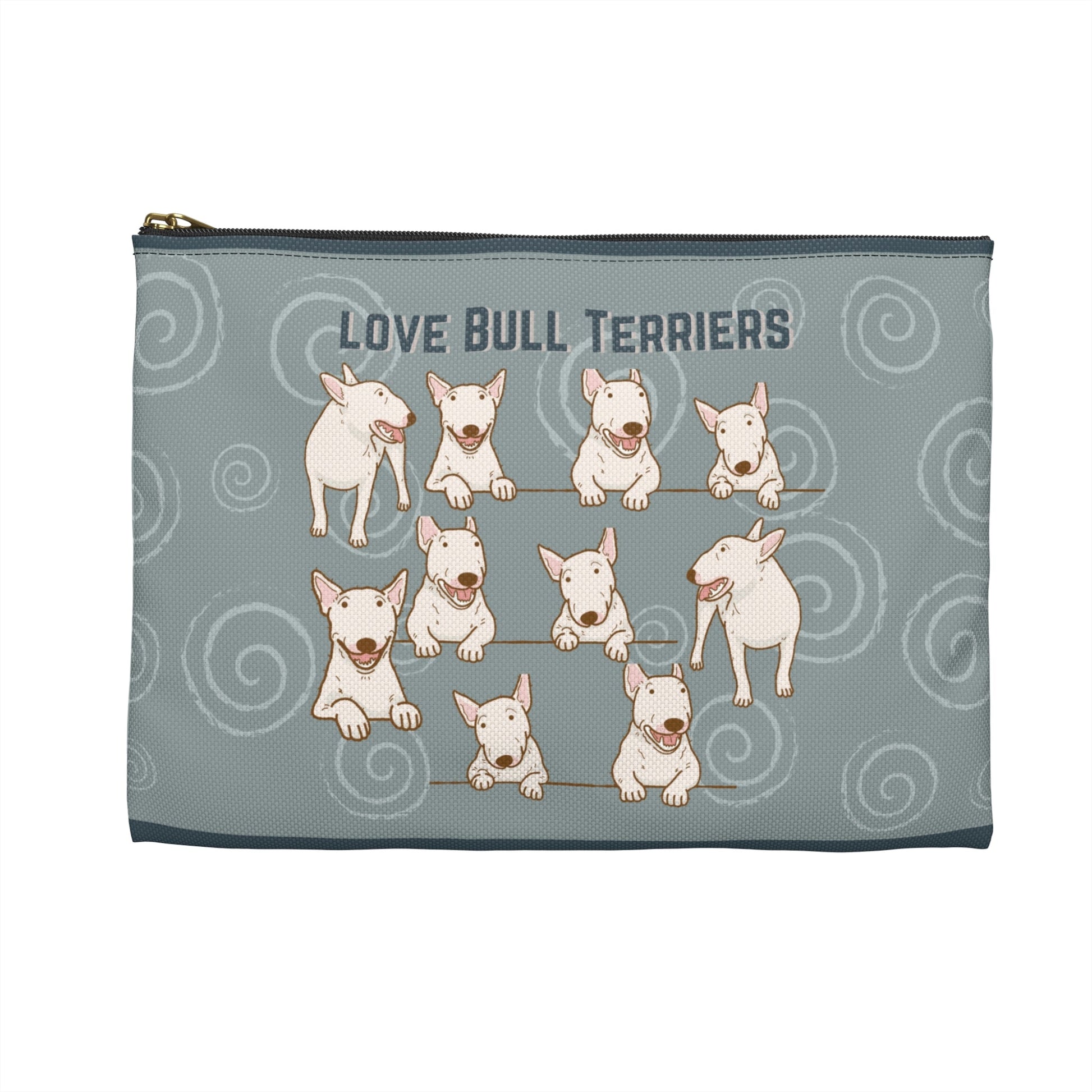 Bull Terrier Accessory Travel Pouch, Bully All-Purpose Bag Atlas Wanderlust