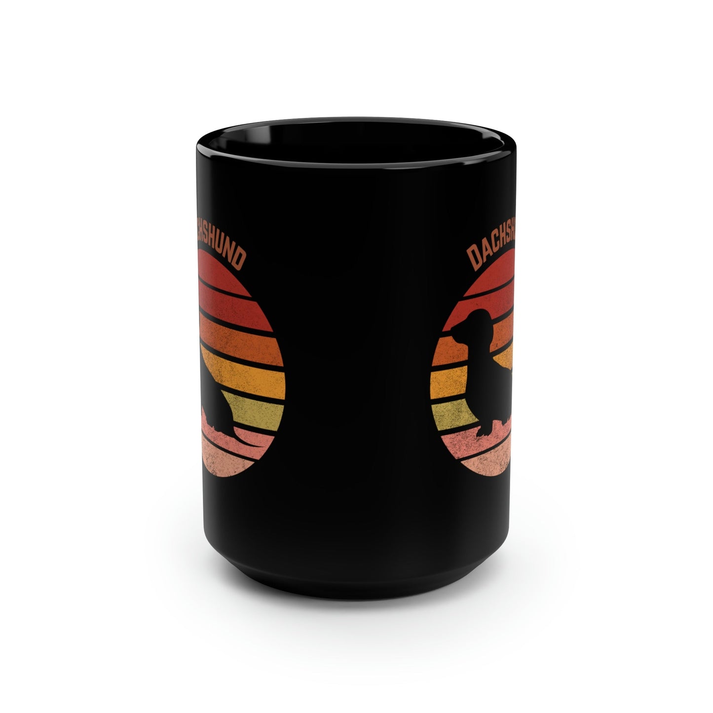 Dachshund Mug, Retro Atlas Wanderlust