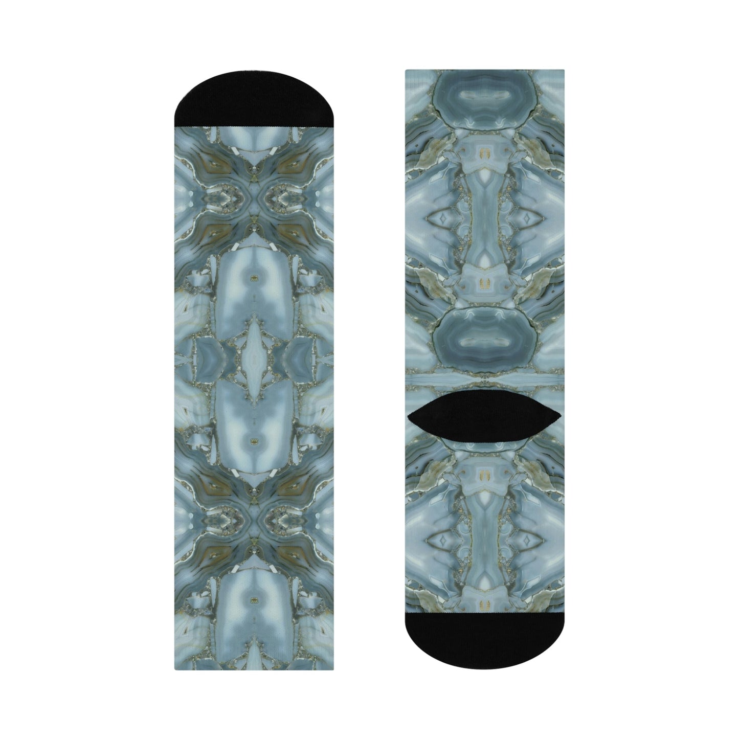 Interior Design Socks Marble Unisex Adult Stretchy Mid Calf Original Atlas Wanderlust