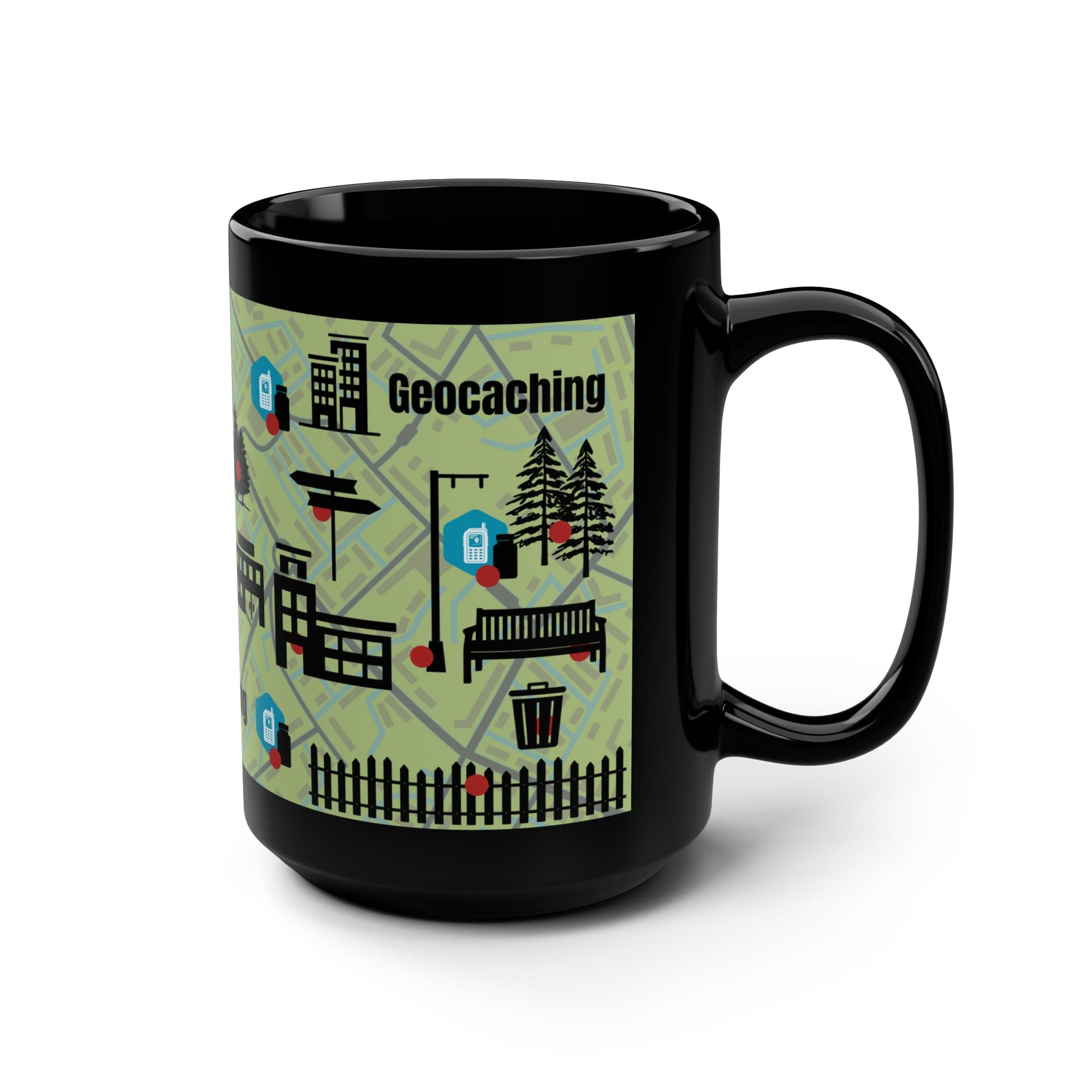 Geocaching Mug Atlas Wanderlust