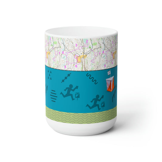 Orienteering Map Mug | Outdoor Adventure Navigation Design Atlas Wanderlust