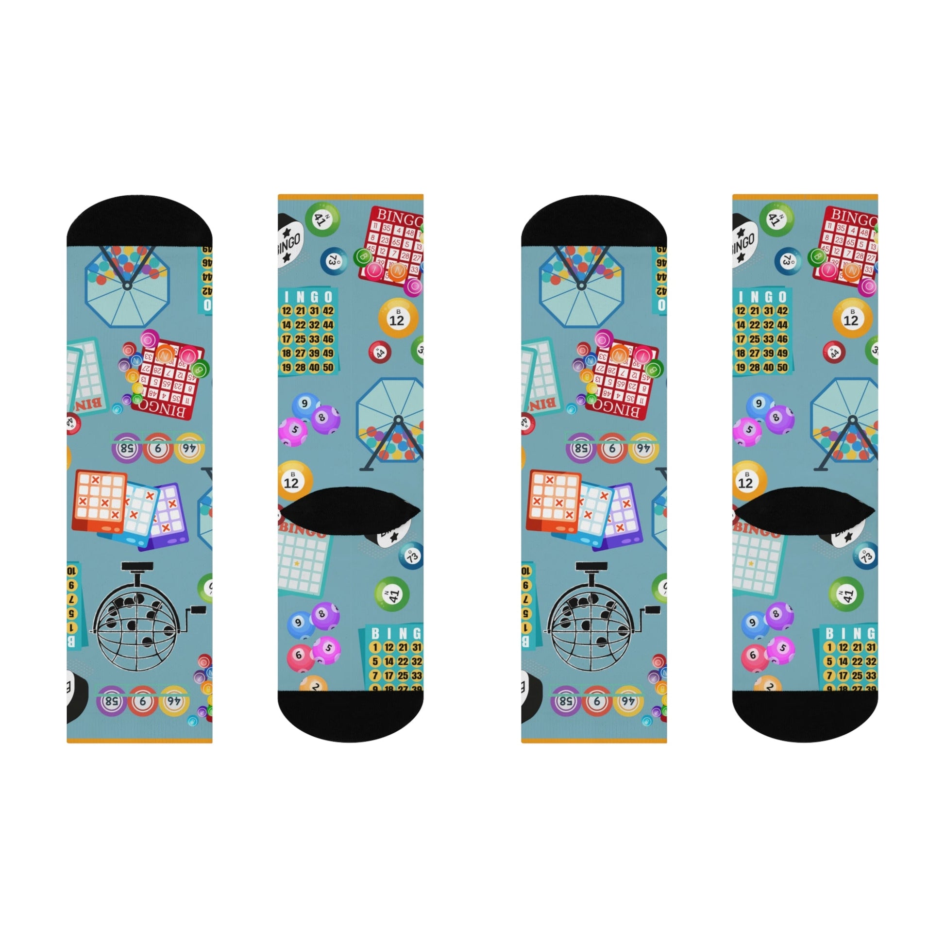 Bingo Socks Game Fun Unisex Adult Stretchy Mid Calf Original Atlas Wanderlust