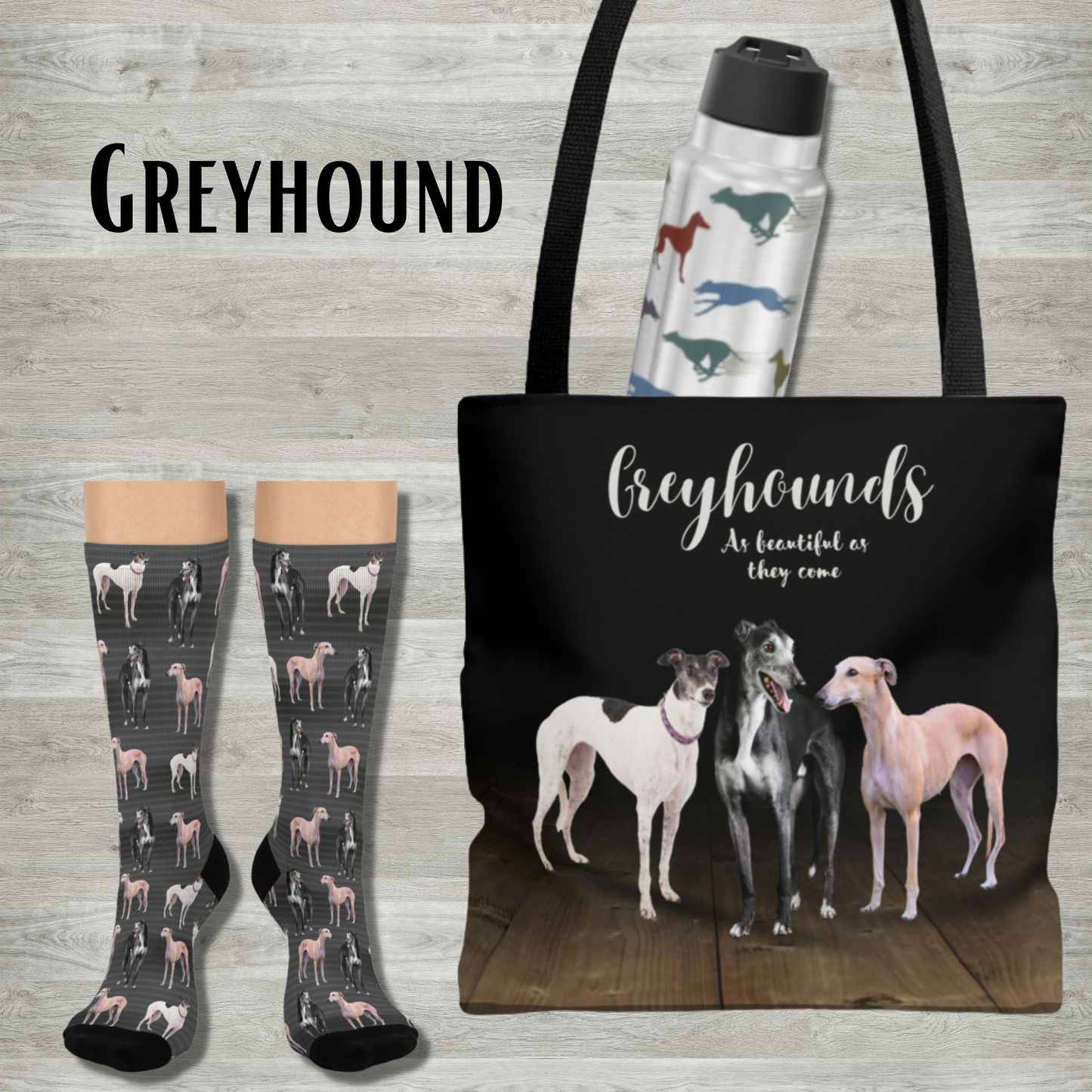 Greyhound Tote Bag, Trendy, Modern, and Practical Bag - The Dapper Dogg