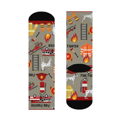 Firefighter Socks Unisex Adult Stretchy Mid Calf Original Atlas Wanderlust