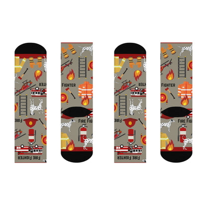 Firefighter Socks Unisex Adult Stretchy Mid Calf Original Atlas Wanderlust