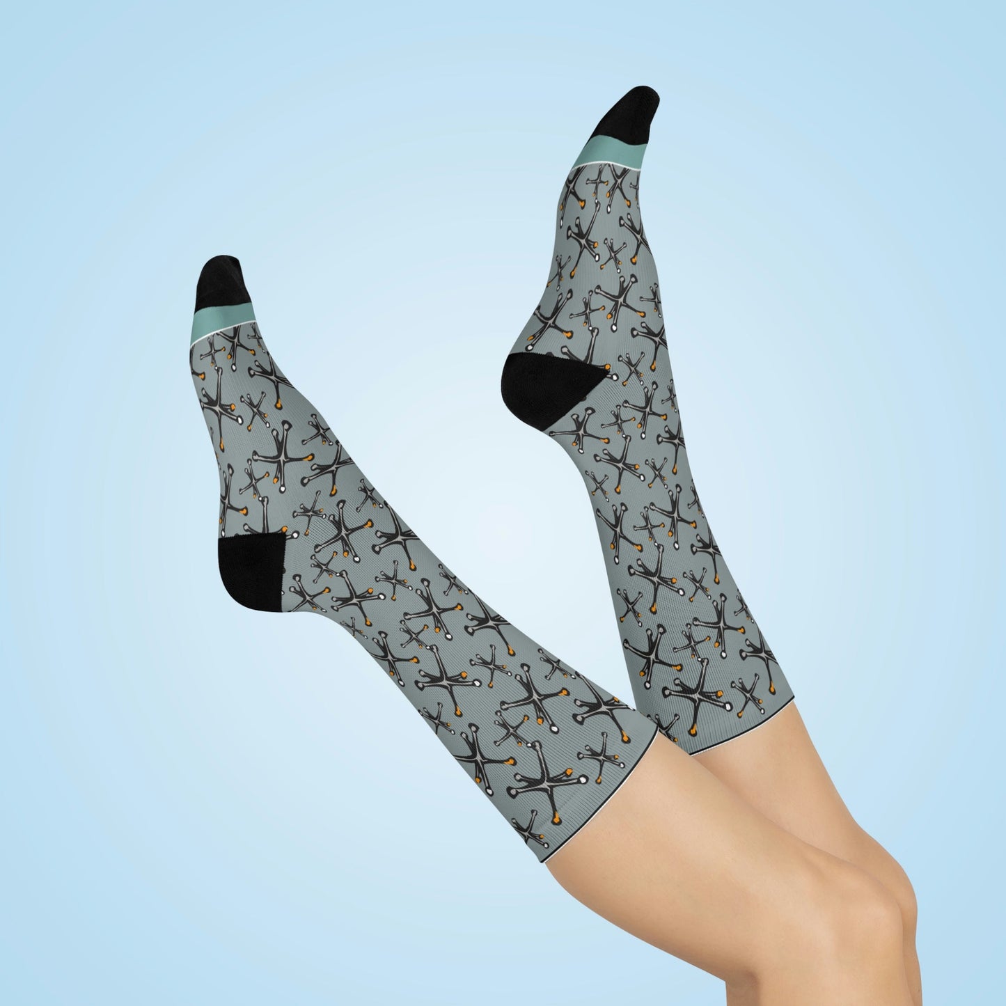 Jacks Socks! Vintage Unisex Adult Stretchy Mid Calf Original Atlas Wanderlust