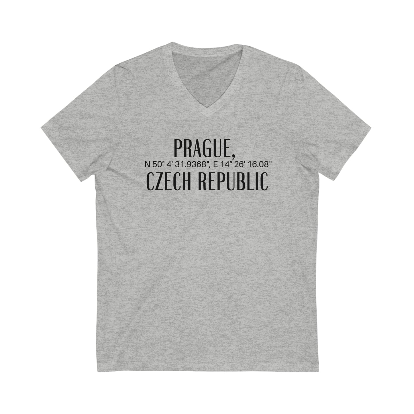 Prague, Czech Republic Coordinates V-Tee Atlas Wanderlust