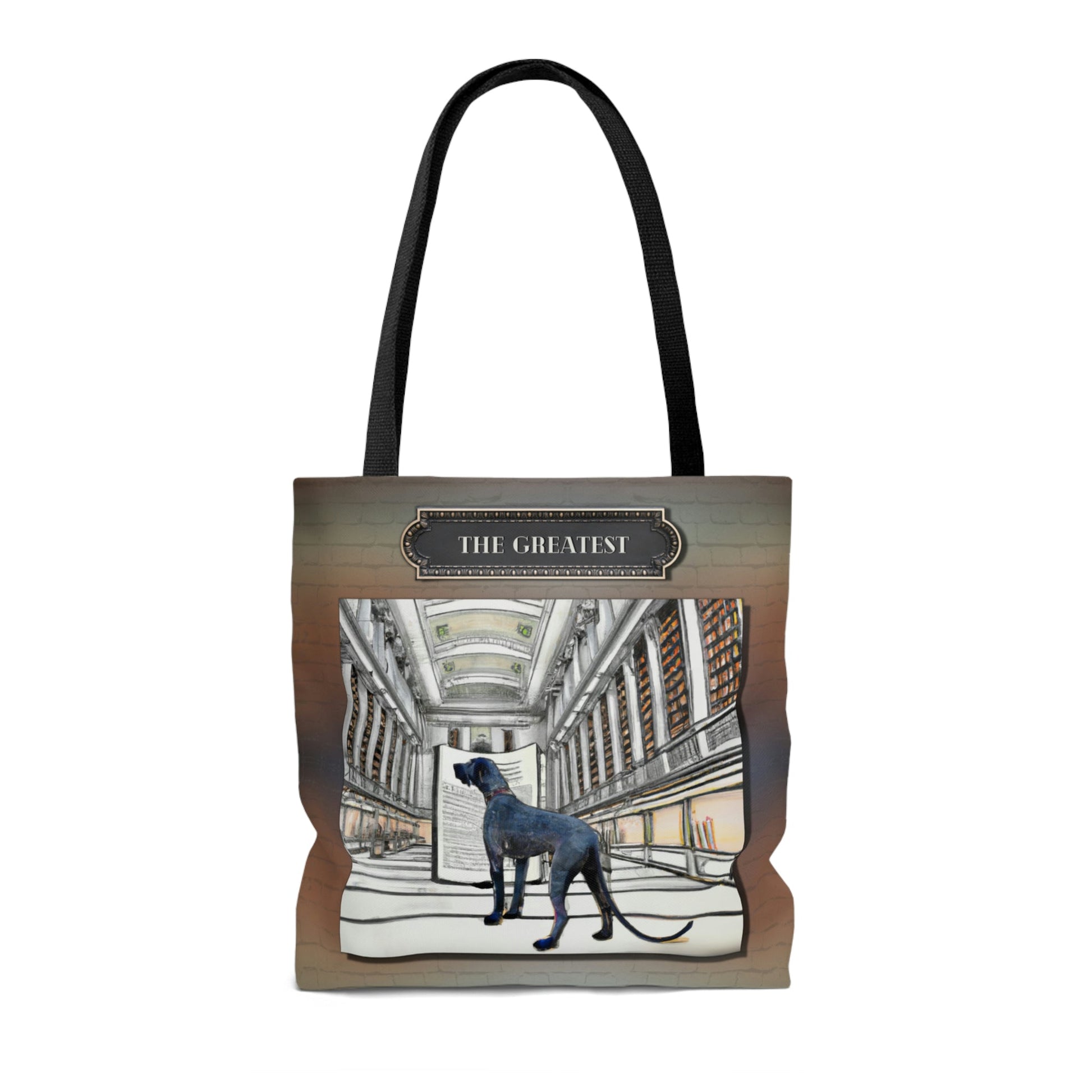 Great Dane Tote Bag, Modern Atlas Wanderlust