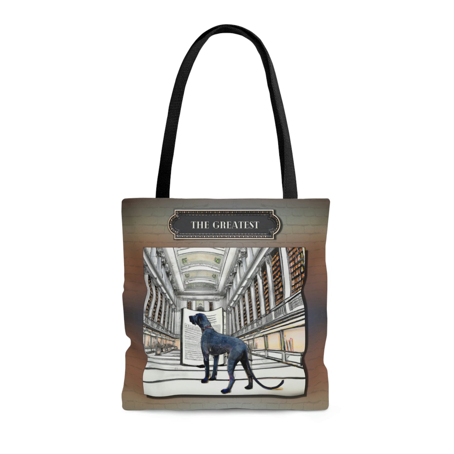 Great Dane Tote Bag, Modern Atlas Wanderlust