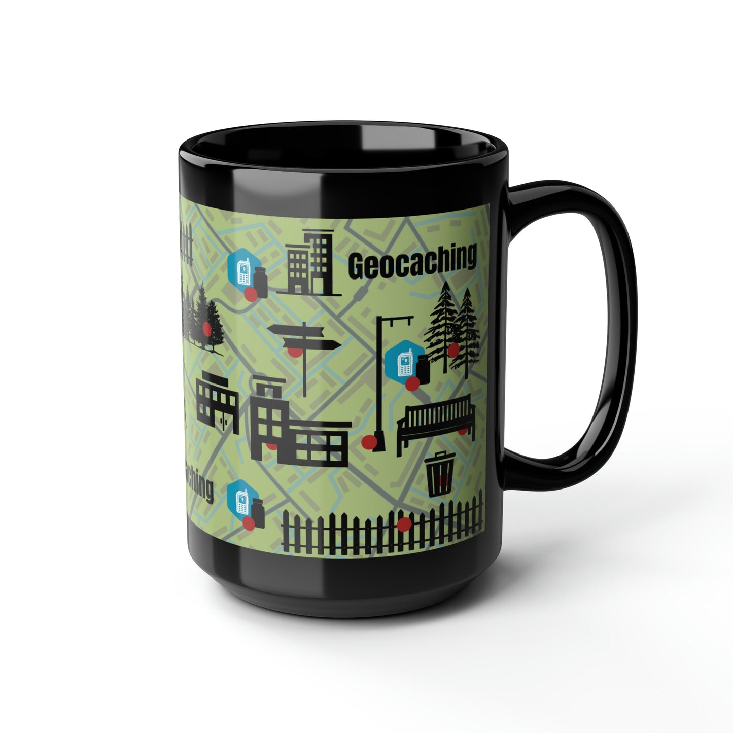 Geocaching Mug Atlas Wanderlust