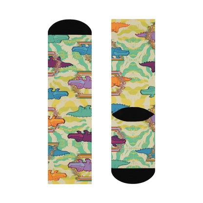 King Gizzard & the Lizard Wizard Psychedelic Socks 1 Unisex Adult Stretchy Mid Calf Original Atlas Wanderlust