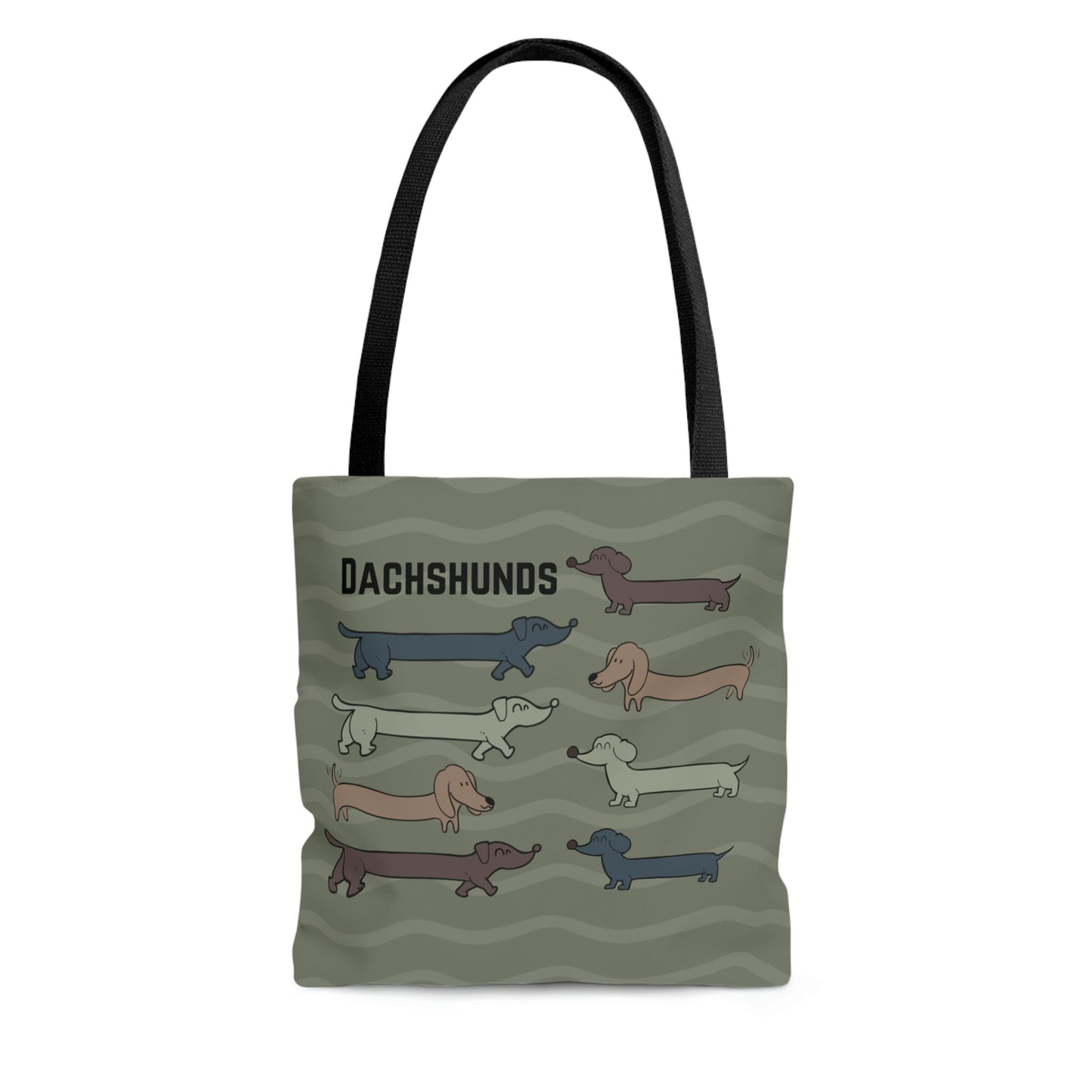 Dachshund Tote, Houndogs Atlas Wanderlust