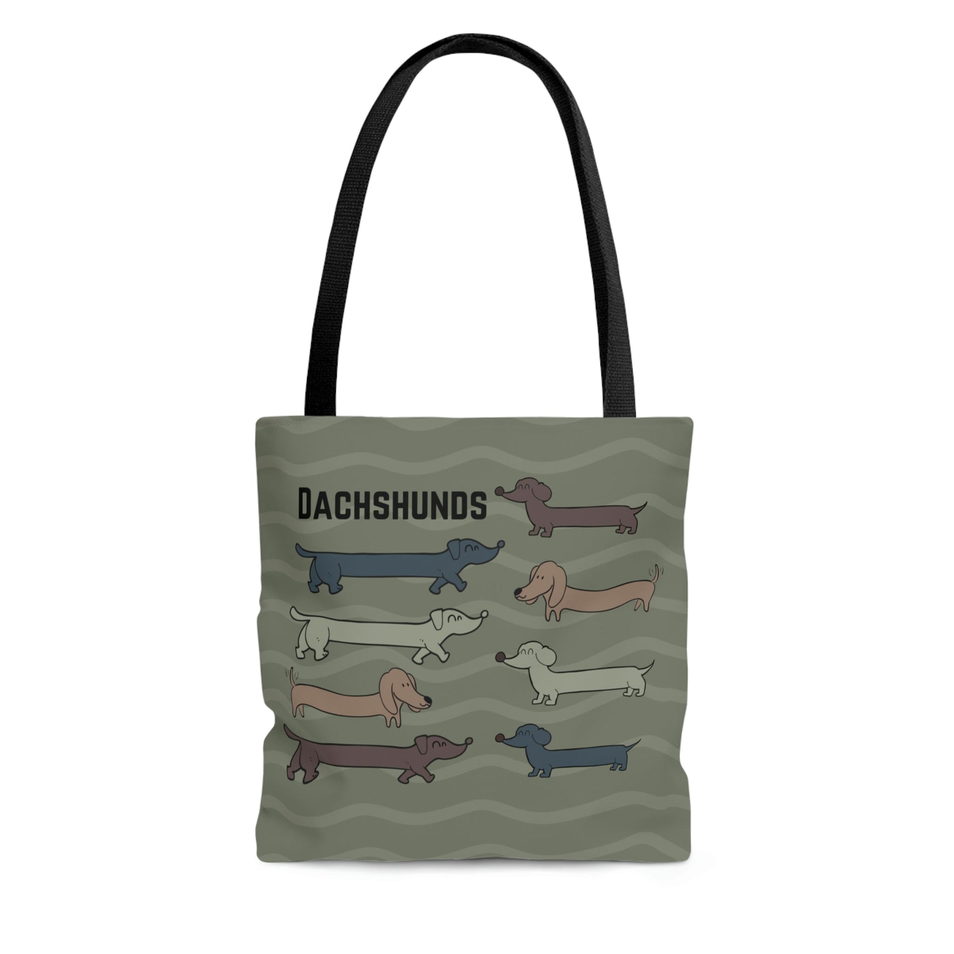 Dachshund Tote, Houndogs Atlas Wanderlust