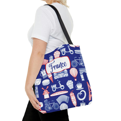 French Tote, Bon Jour Atlas Wanderlust