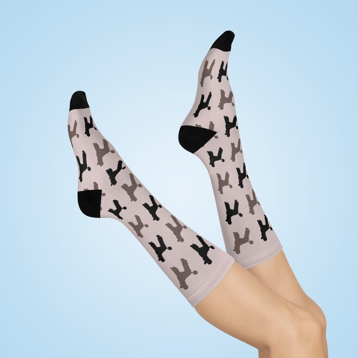 Poodle Crew Socks! 50's Style, great gift! classic, preppy design Standard Poodle - The Dapper Dogg