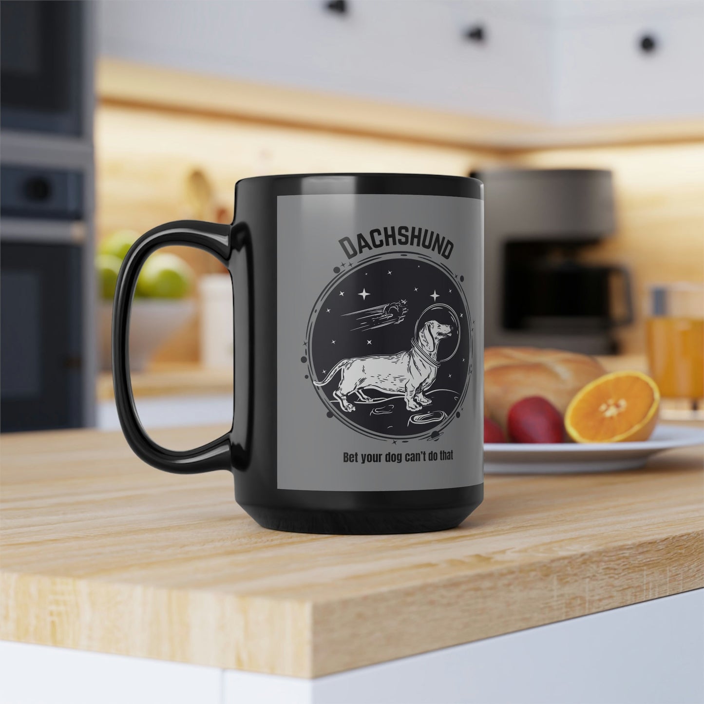 Dachshund Mug, Space Atlas Wanderlust