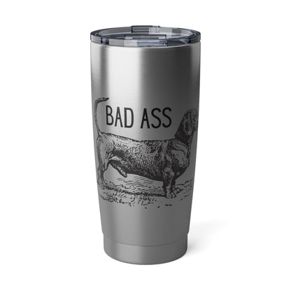 Dachshund Tumbler – Bad Ass Line Art Dog Design Atlas Wanderlust