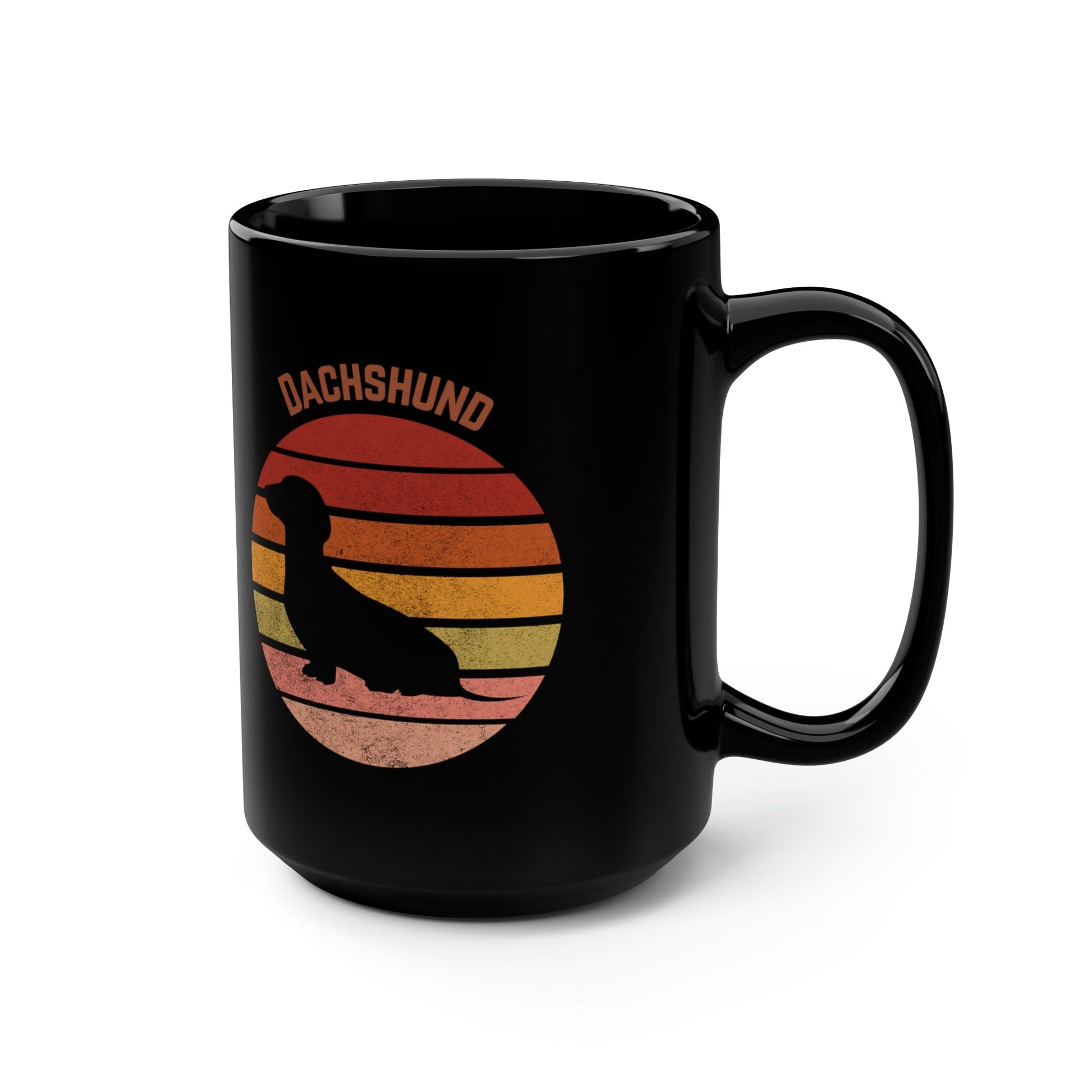 Dachshund Mug, Retro Atlas Wanderlust