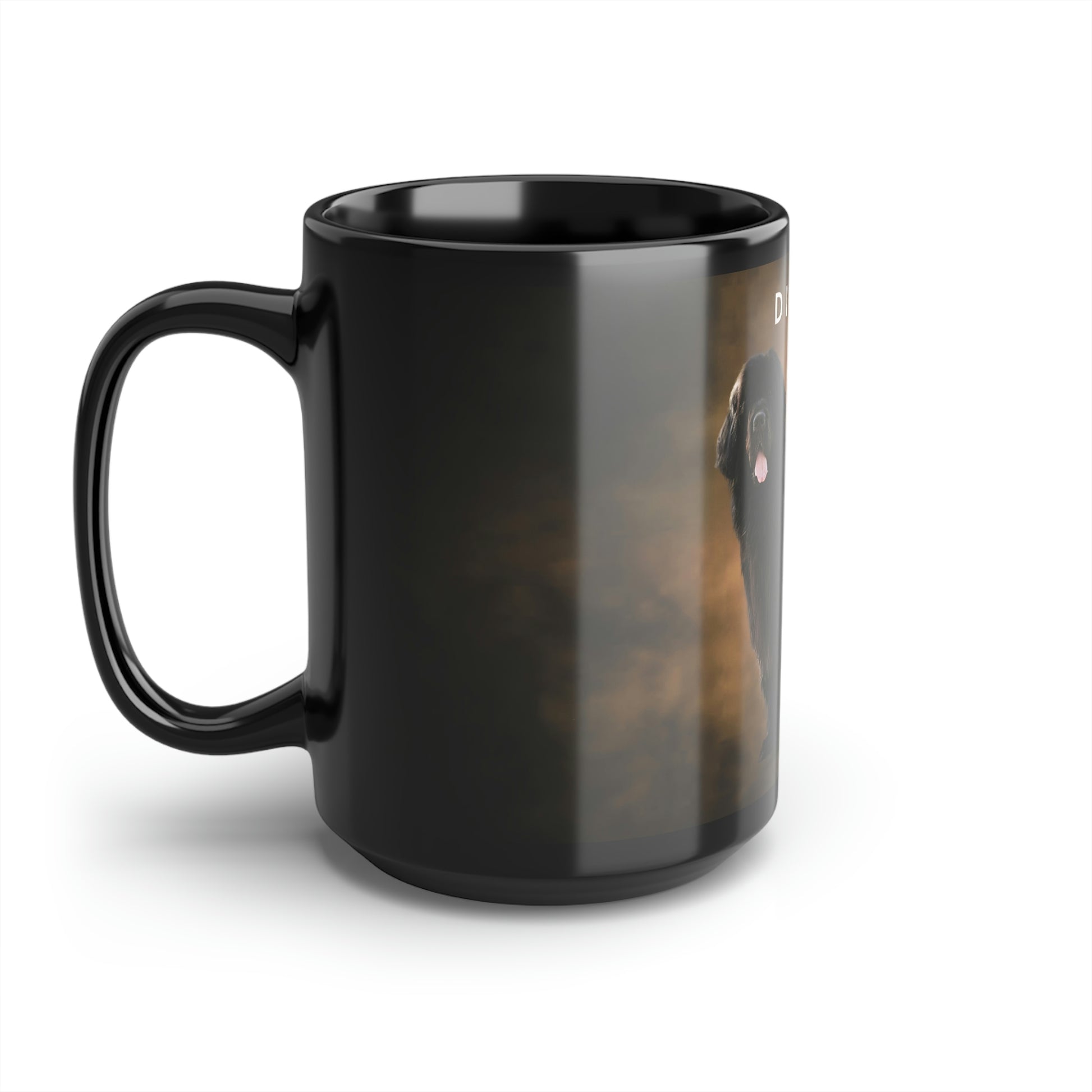 Newfoundland coffee mug, Newfie mug, large 15 oz ceramic, Modern, Original - The Dapper Dogg