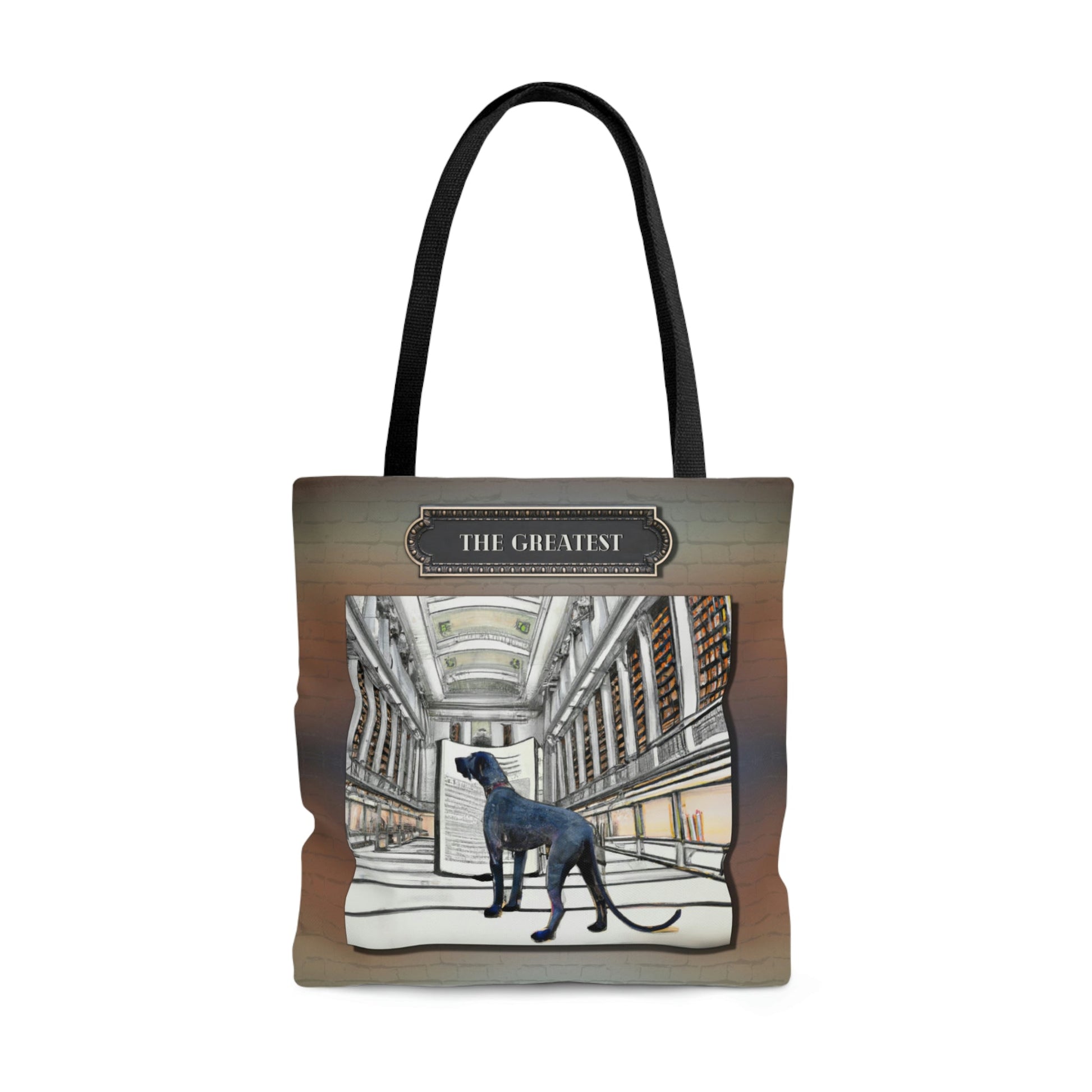 Great Dane Tote Bag, Modern Atlas Wanderlust