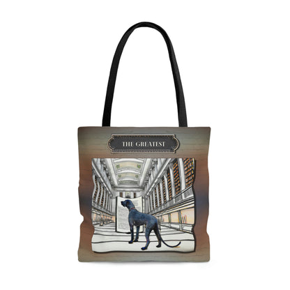 Great Dane Tote Bag, Modern Atlas Wanderlust