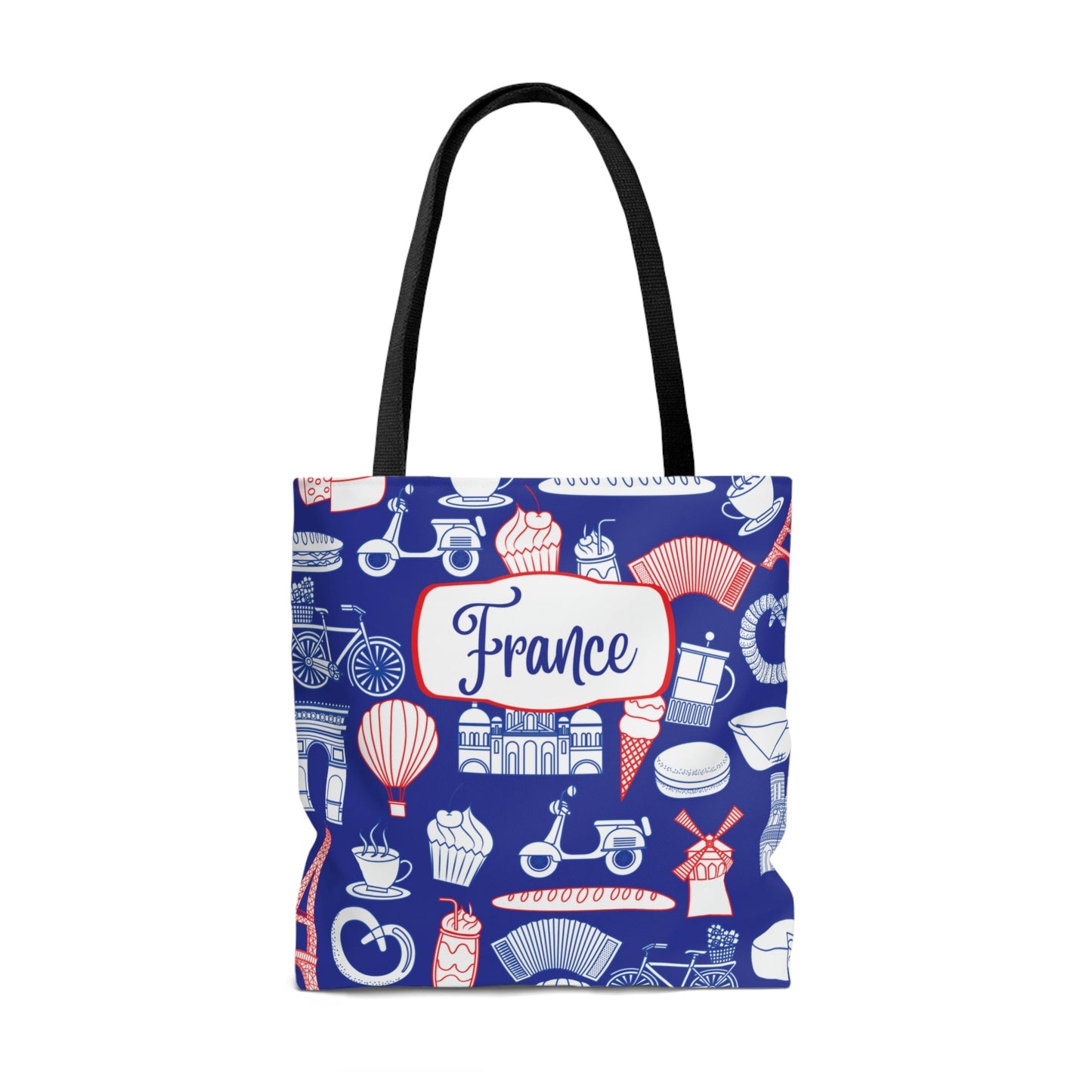 French Tote, Bon Jour Atlas Wanderlust