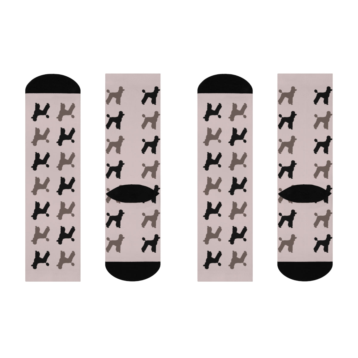 Poodle Crew Socks! 50's Style, great gift! classic, preppy design Standard Poodle - The Dapper Dogg