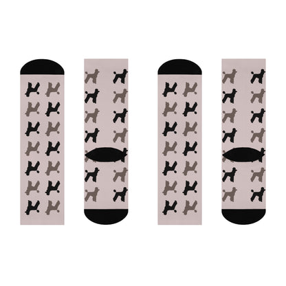 Poodle Crew Socks! 50's Style, great gift! classic, preppy design Standard Poodle - The Dapper Dogg