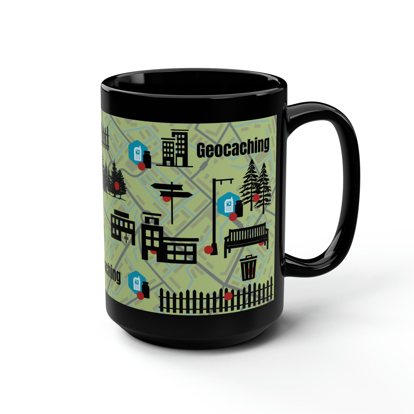 Geocaching Mug Atlas Wanderlust