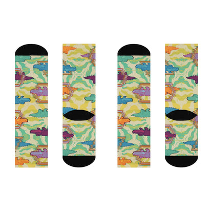 King Gizzard & the Lizard Wizard Psychedelic Socks 1 Unisex Adult Stretchy Mid Calf Original Atlas Wanderlust