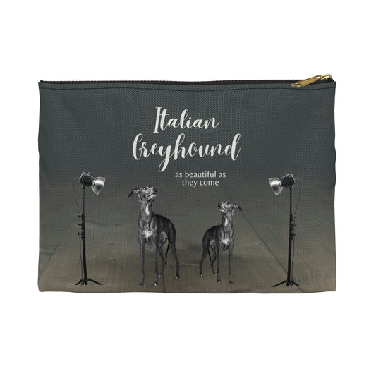 Italian Greyhound Accessory Pouch, Photo Shoot Bag Atlas Wanderlust