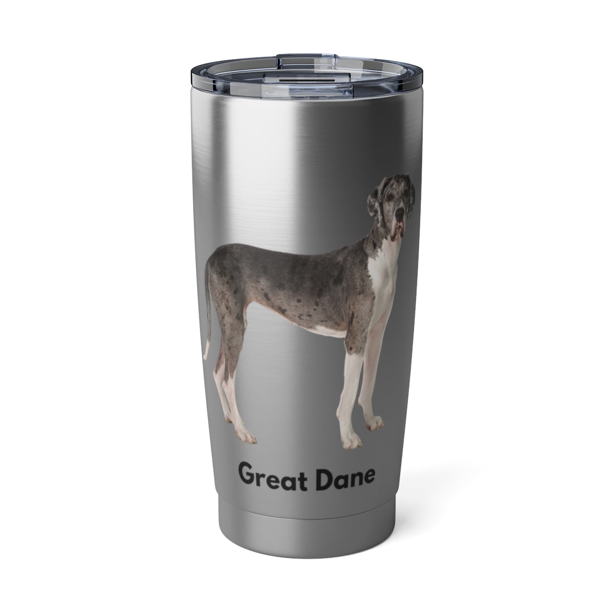 Great Dane 20 oz tumbler, stainless steel, practical drink carrier, fits in car drink holder - The Dapper Dogg