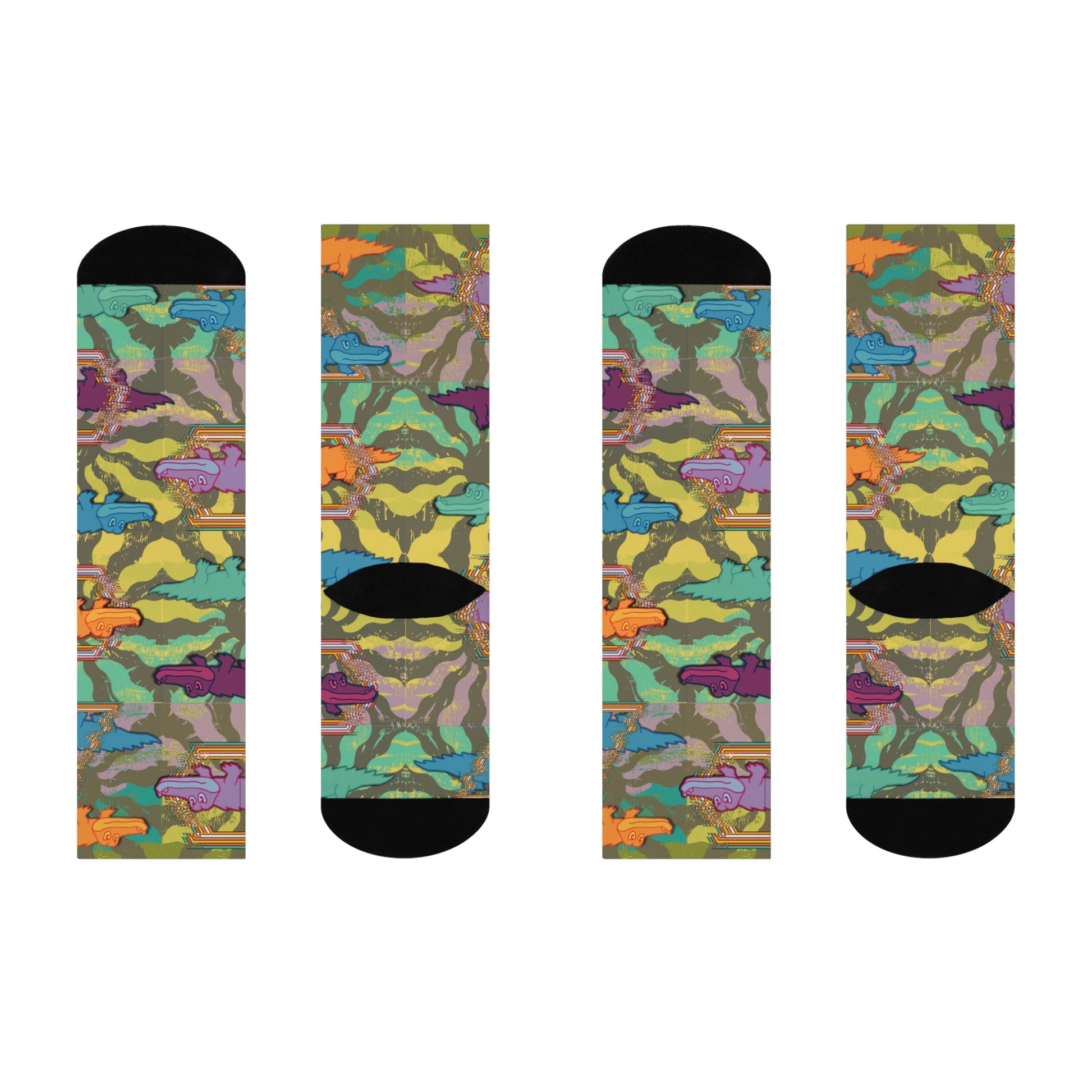 King Gizzard & the Lizard Wizard Psychedelic Socks 2 Unisex Adult Stretchy Mid Calf Original Atlas Wanderlust