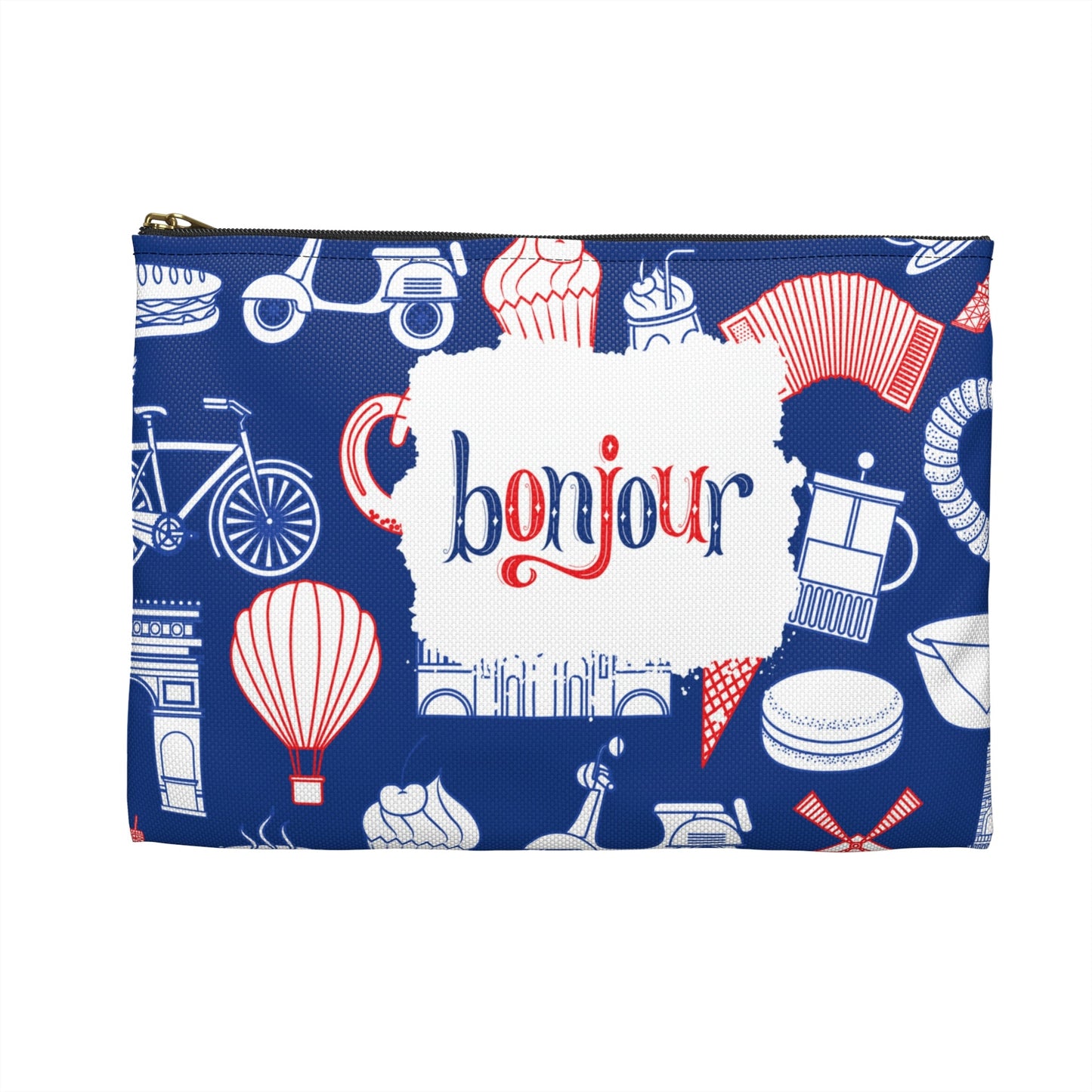French Accessory Pouch, Bonjour Bag Atlas Wanderlust