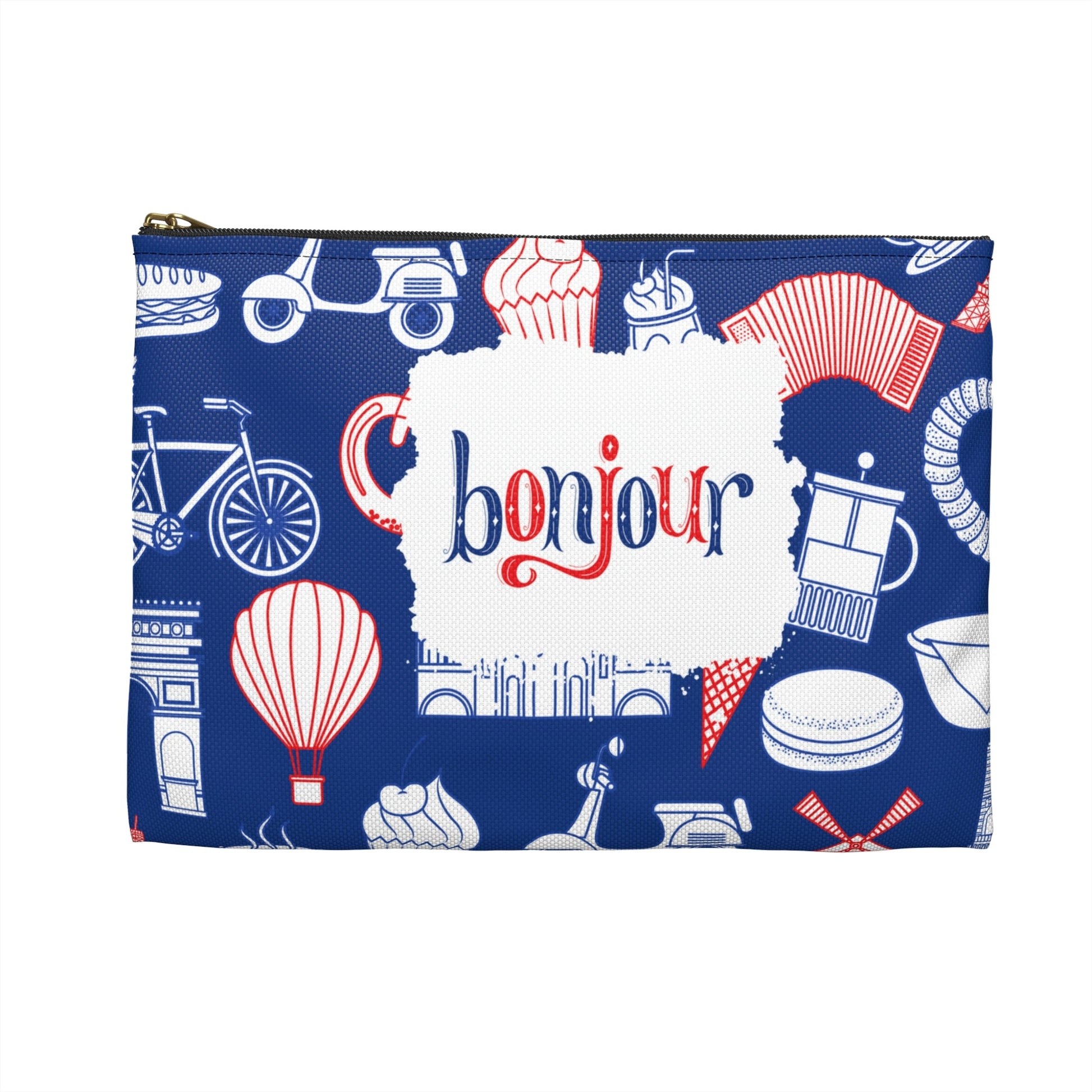 French Accessory Pouch, Bonjour Bag Atlas Wanderlust